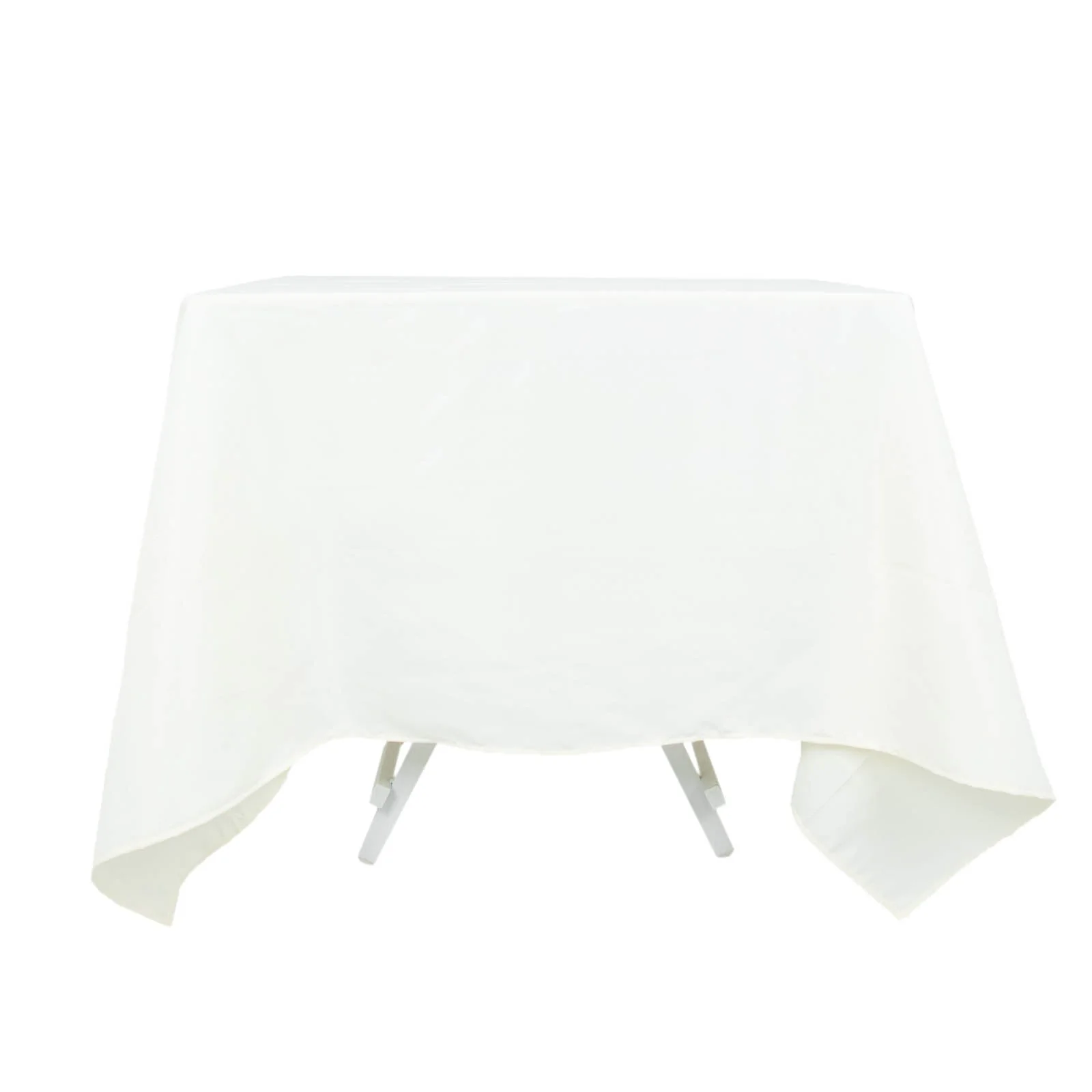 Premium Polyester Square Tablecloth 70"x70" Ivory - Wrinkle-Resistant 220GSM Table Cover - Image 6