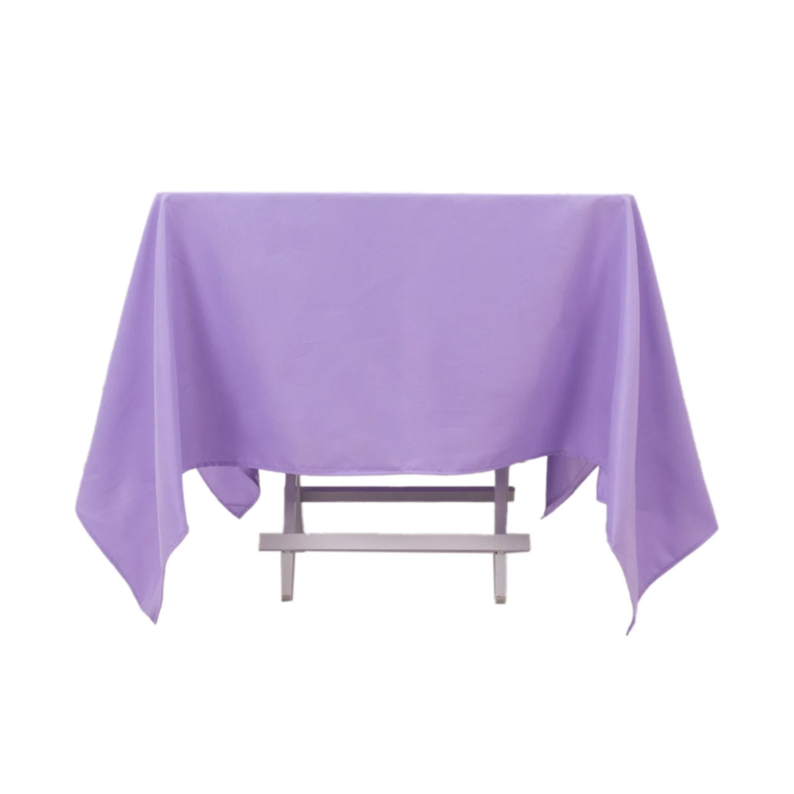 Premium Polyester Square Tablecloth 70"x70" Lavender Lilac - Wrinkle-Resistant 220GSM Table Cover - Image 7