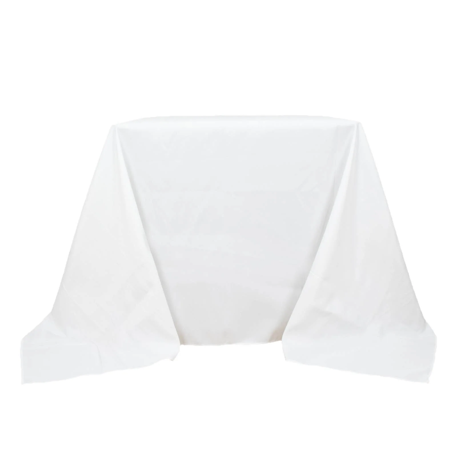 Premium Polyester Square Tablecloth 90"x90" White - 220GSM Wrinkle-Resistant and Durable Table Cover for Weddings & Special Occasions - Image 6