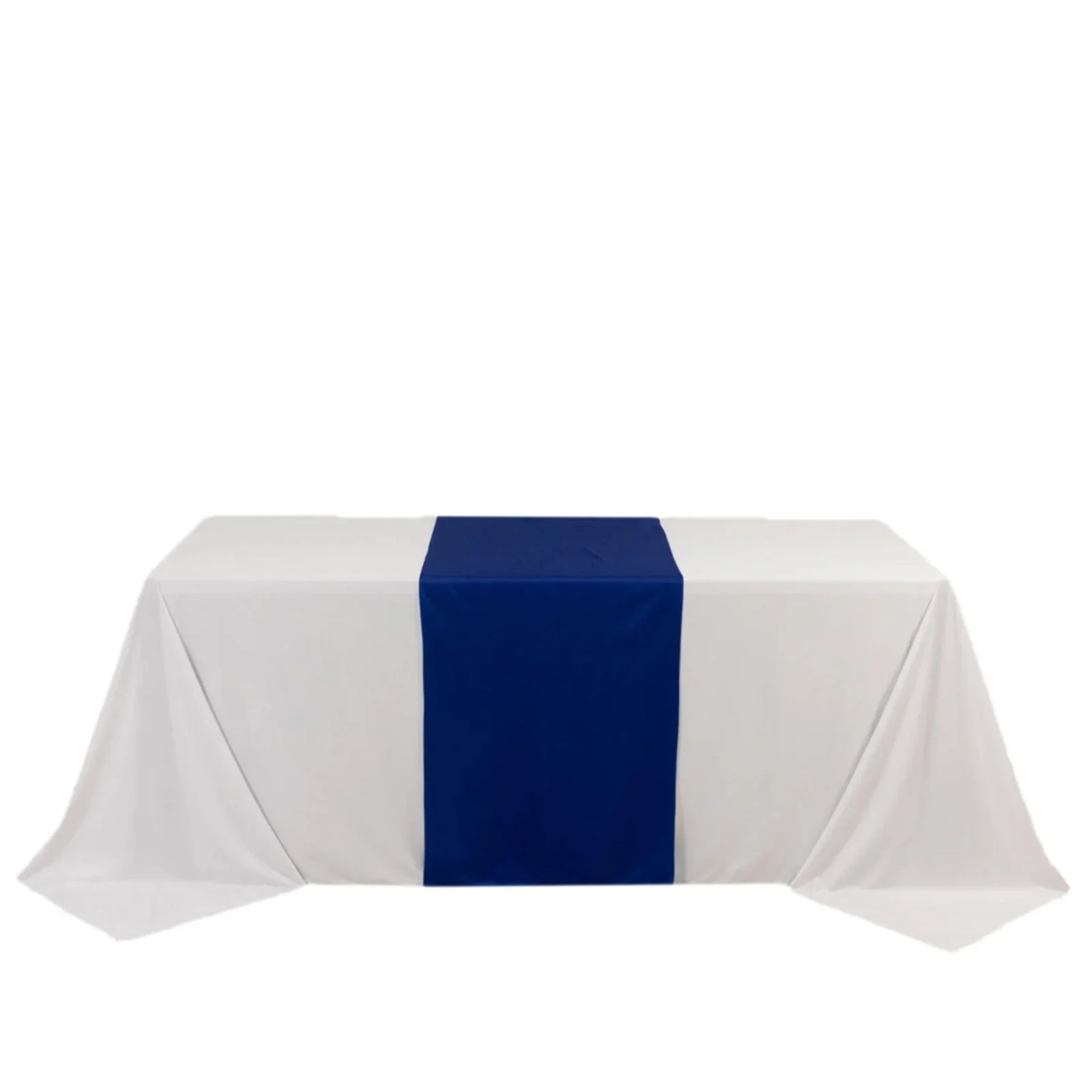 Scuba Polyester Wide Table Runner 24"x72" Royal Blue - Wrinkle-Free Table Linen - Image 7