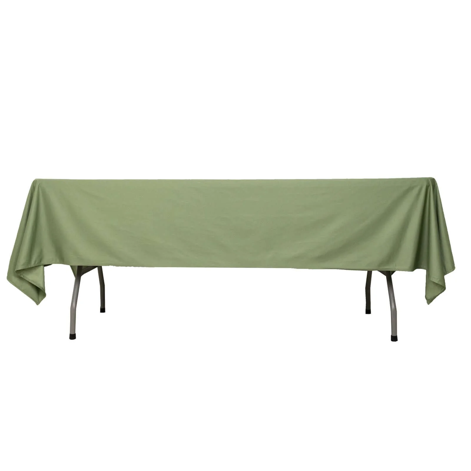 Scuba Rectangular Tablecloth 60"x102" Dusty Sage Green - Wrinkle Free Table Cover - Image 7