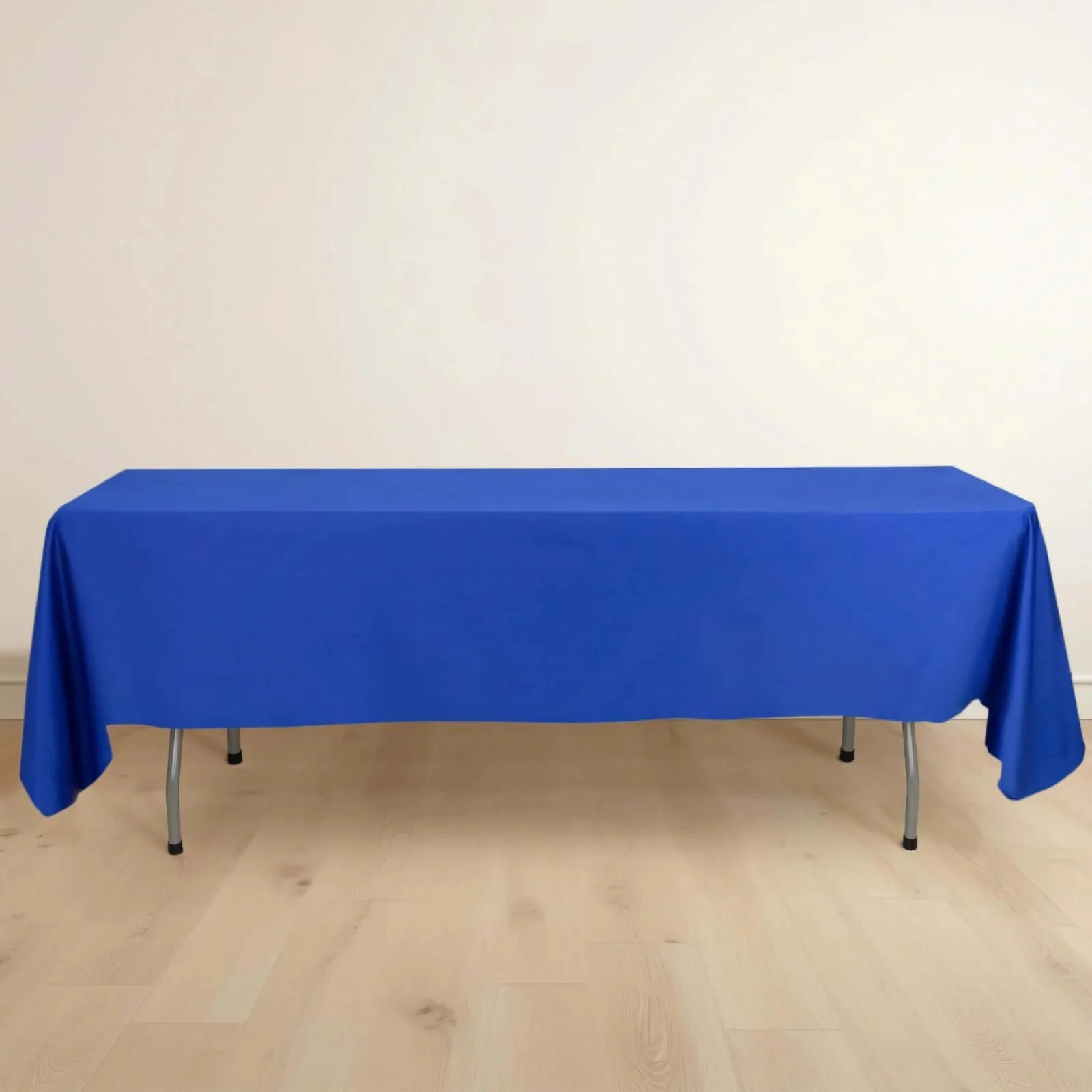 Scuba Rectangular Tablecloth 60"x102" Royal Blue - Wrinkle Free Table Cover