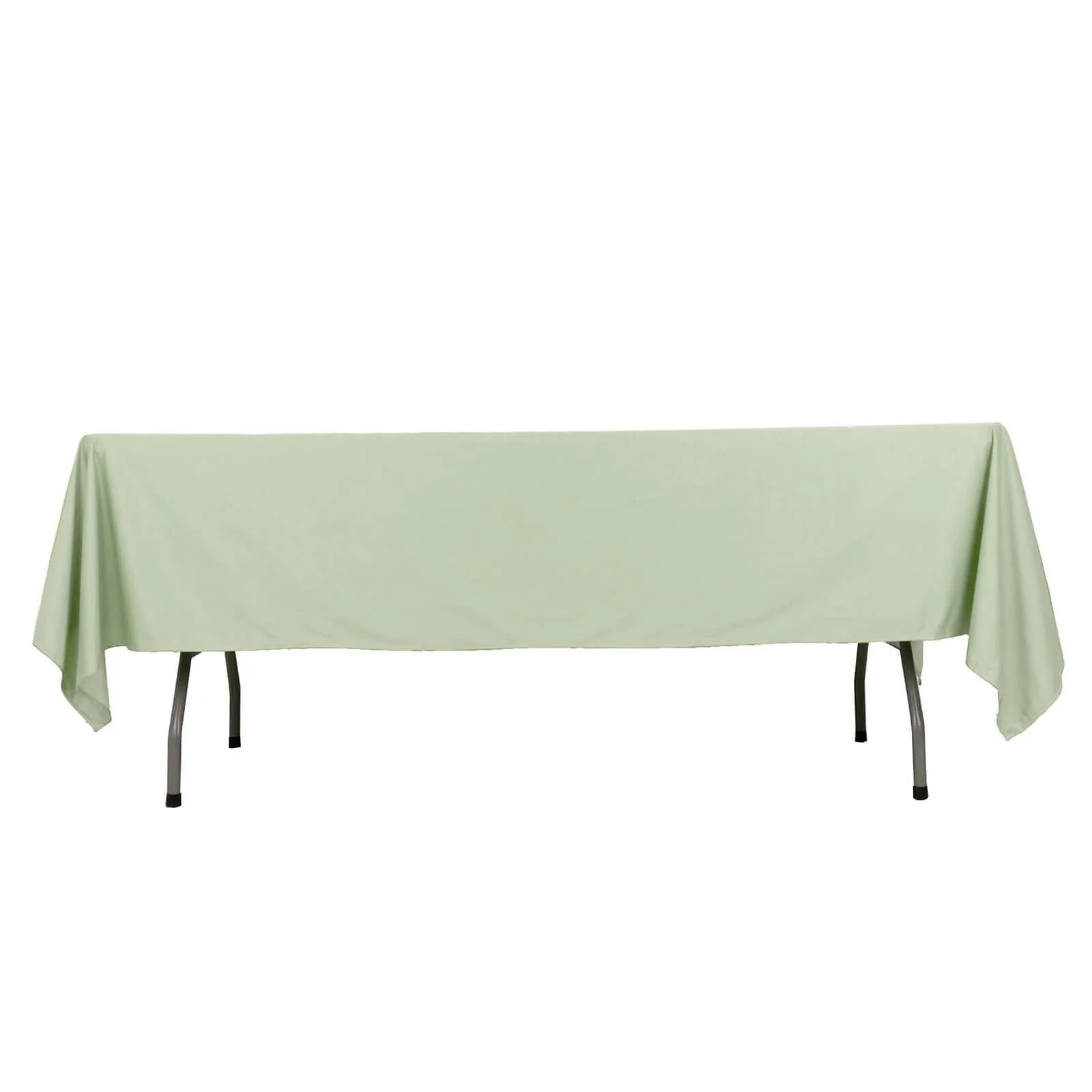 Scuba Rectangular Tablecloth 60"x102" Sage Green - Wrinkle Free Table Cover - Image 7