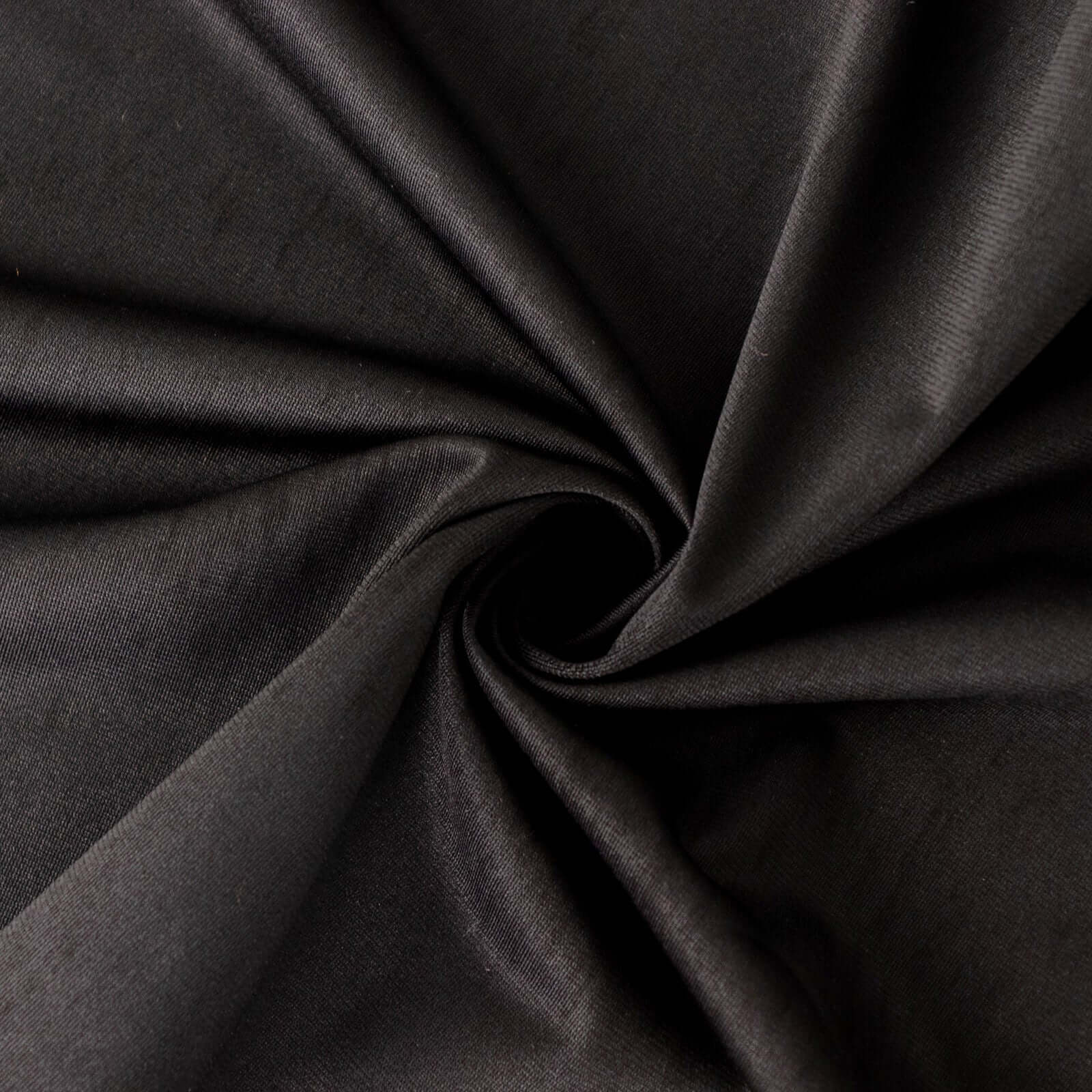 Scuba Rectangular Tablecloth 90"x132" Black - Wrinkle Free, Stain Resistant & Seamless Table Cover - Image 8