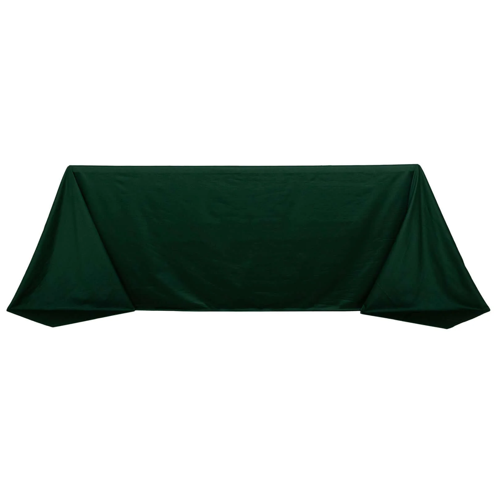 Scuba Rectangular Tablecloth 90"x132" Hunter Emerald Green - Seamless Table Cover - Image 5