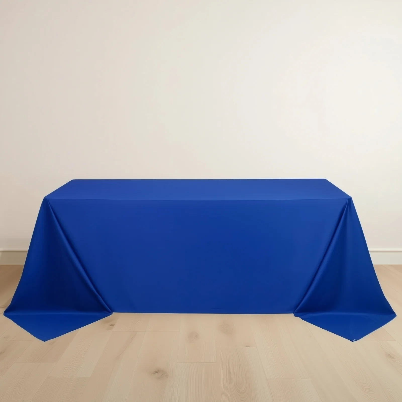 Scuba Rectangular Tablecloth 90"x132" Royal Blue - Seamless Table Cover