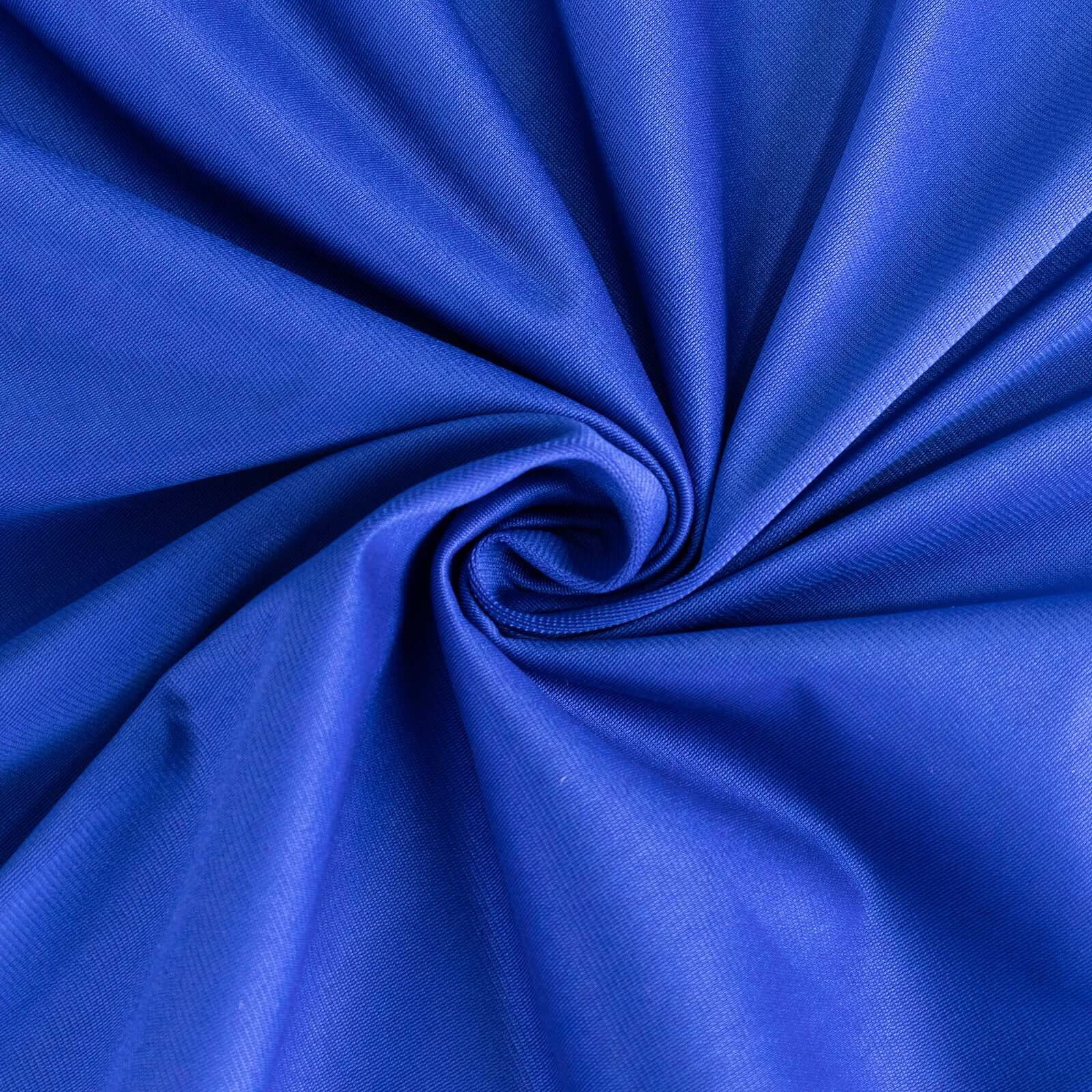 Scuba Rectangular Tablecloth 90"x132" Royal Blue - Seamless Table Cover - Image 7