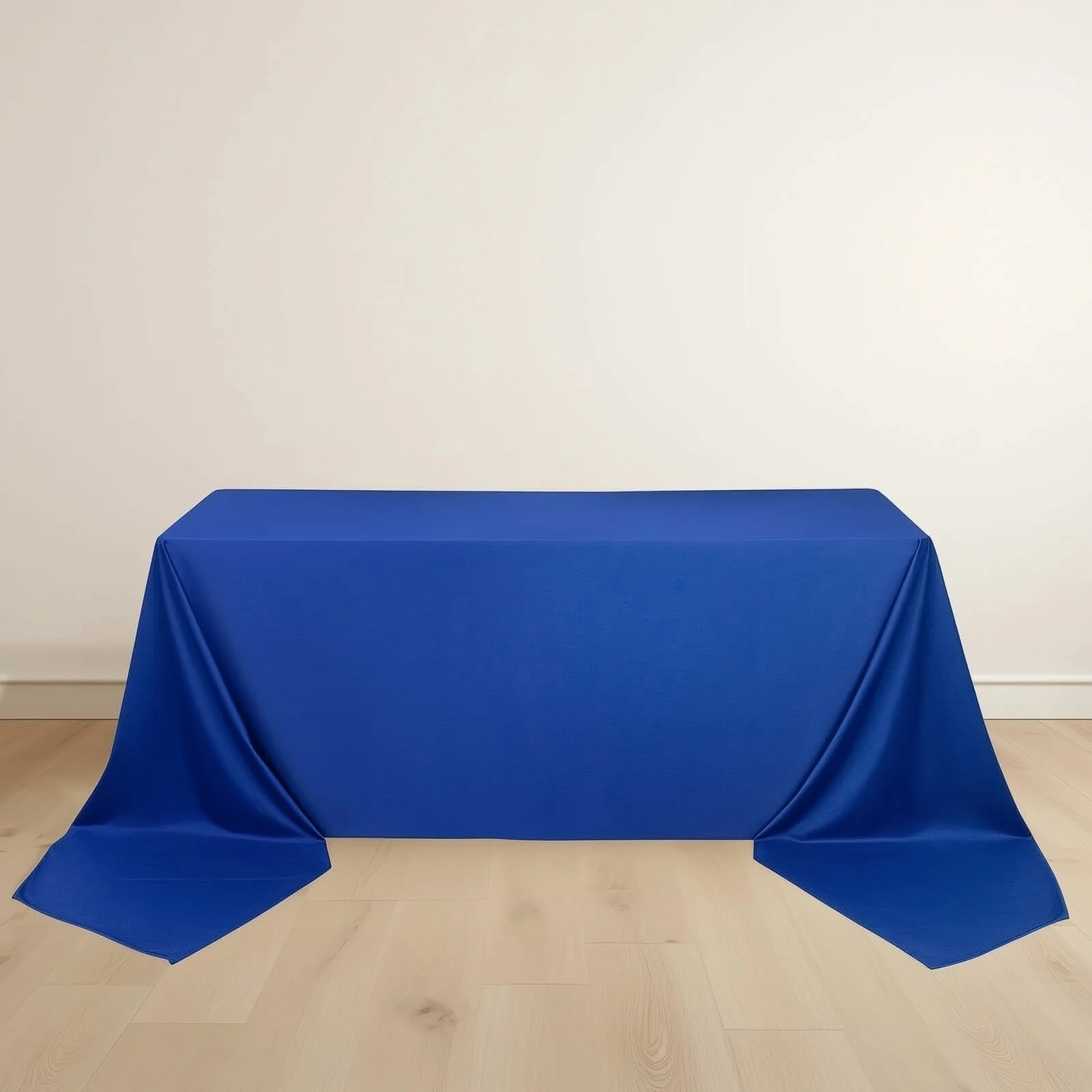 Scuba Rectangular Tablecloth 90"x156" Royal Blue - Seamless & Wrinkle Free Table Cover