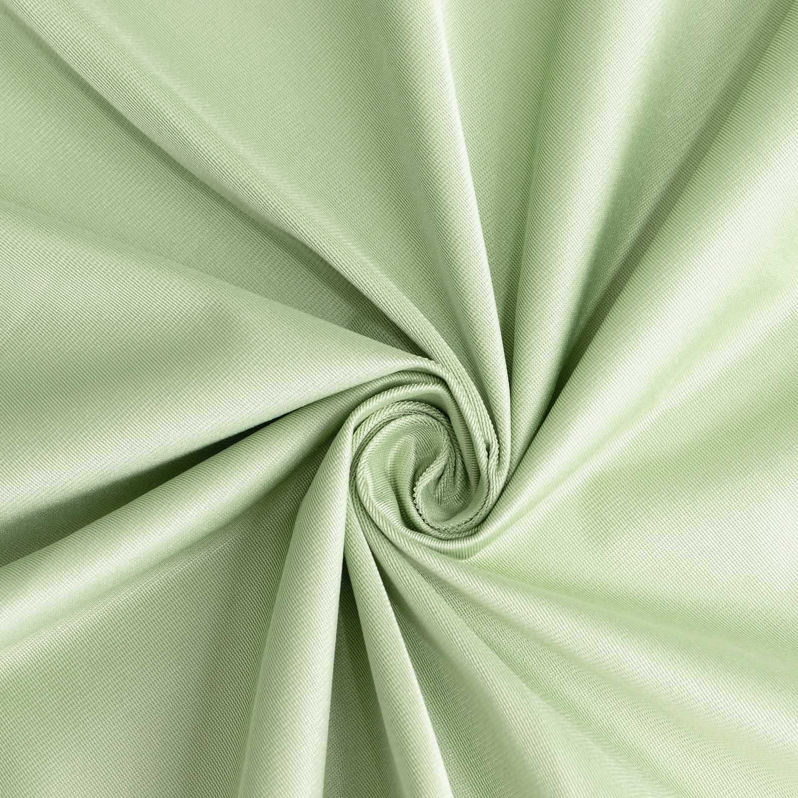 Scuba Rectangular Tablecloth 90"x156" Sage Green - Seamless & Wrinkle Free Table Cover - Image 8