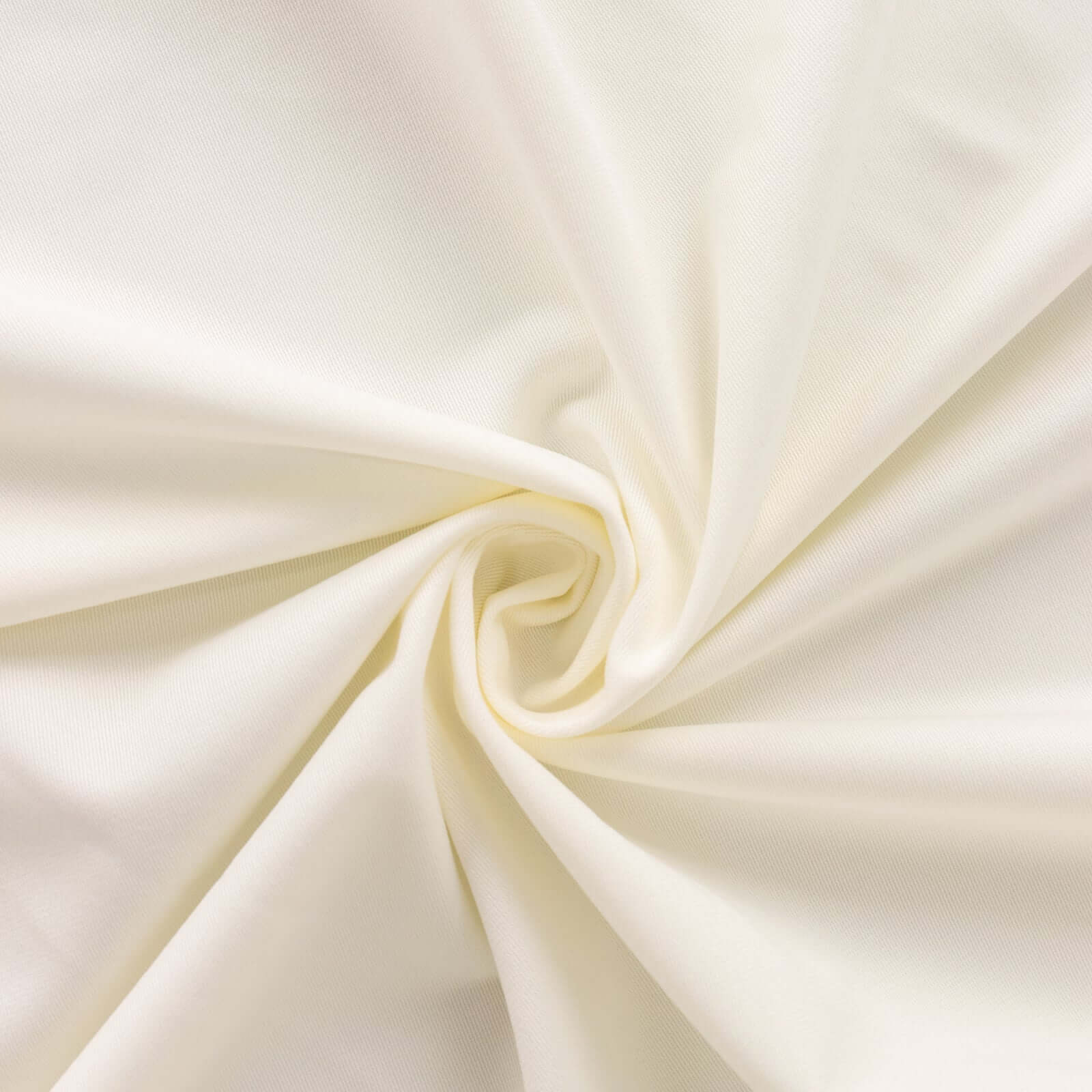 Scuba Round Tablecloth 108" Ivory - Wrinkle Free Table Cover - Image 8