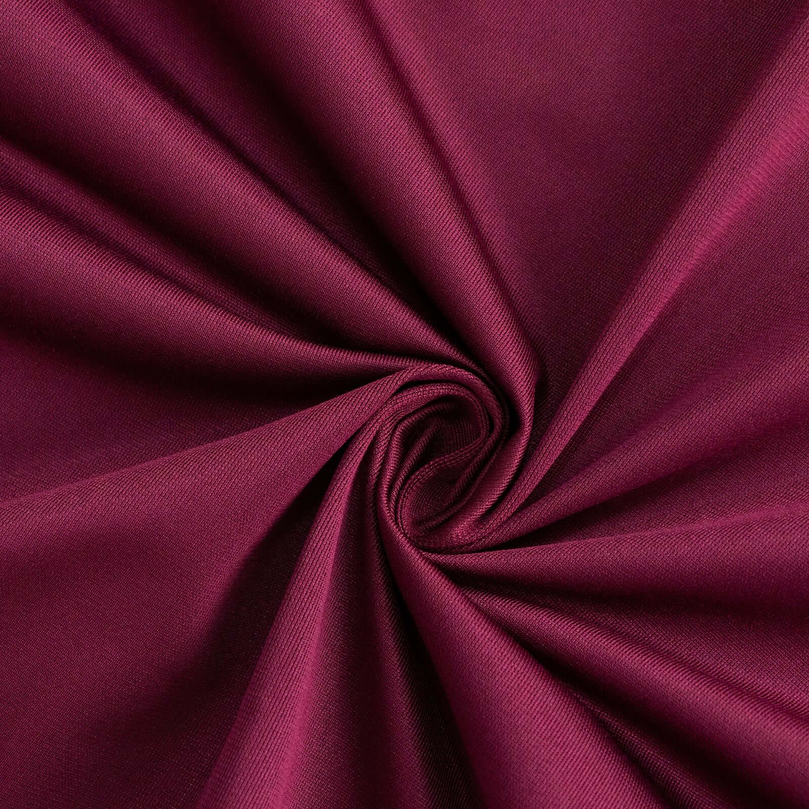 Scuba Round Tablecloth 120" Burgundy - Seamless & Wrinkle Free Table Cover - Image 8