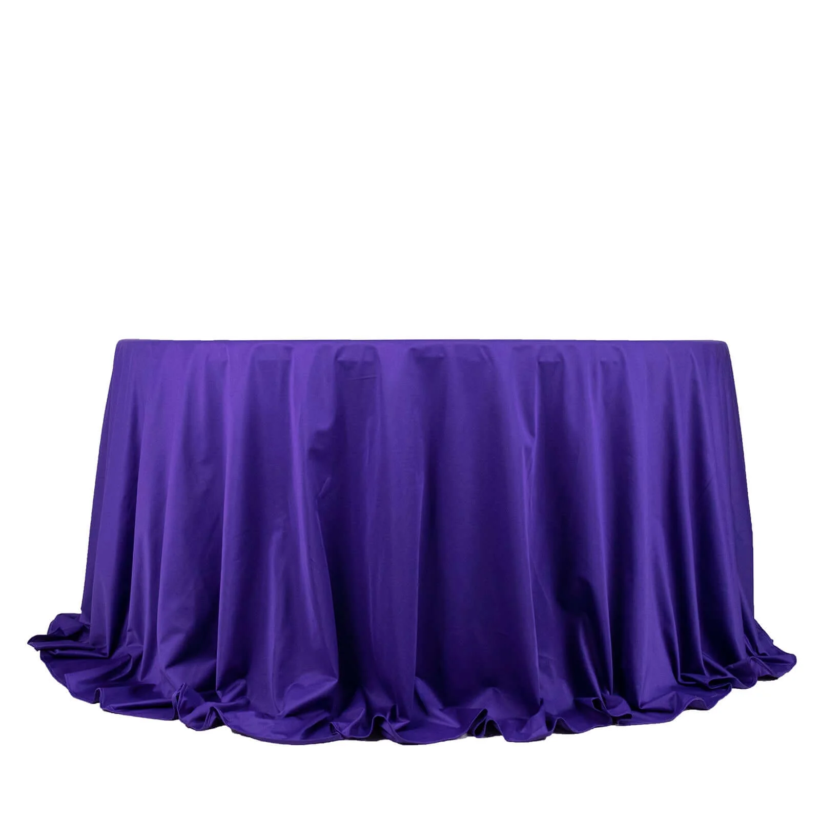 Scuba Round Tablecloth 132" Purple - Seamless & Wrinkle Free Table Cover - Image 7