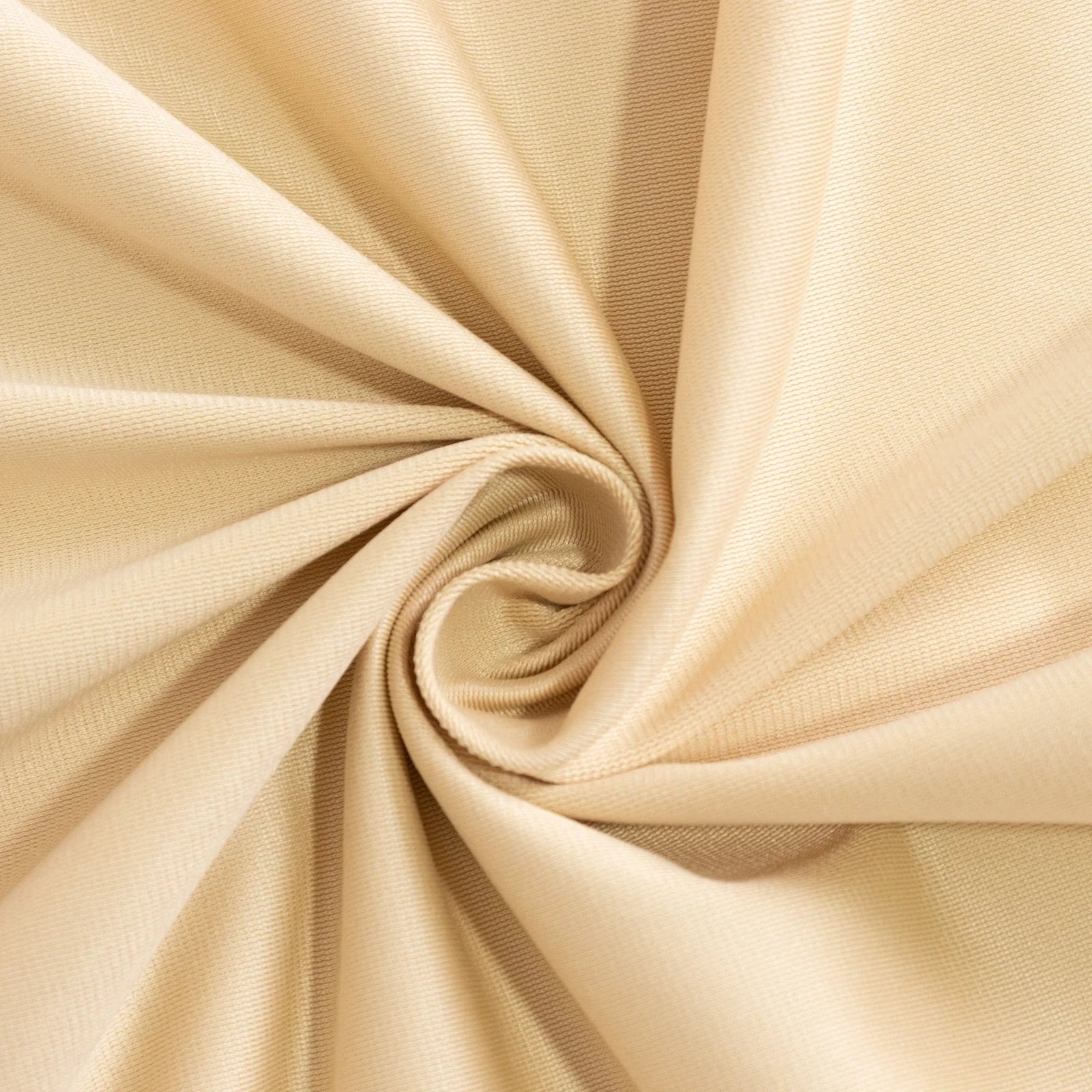 Scuba Round Tablecloth 70" Beige - Wrinkle Free Table Cover - Image 9