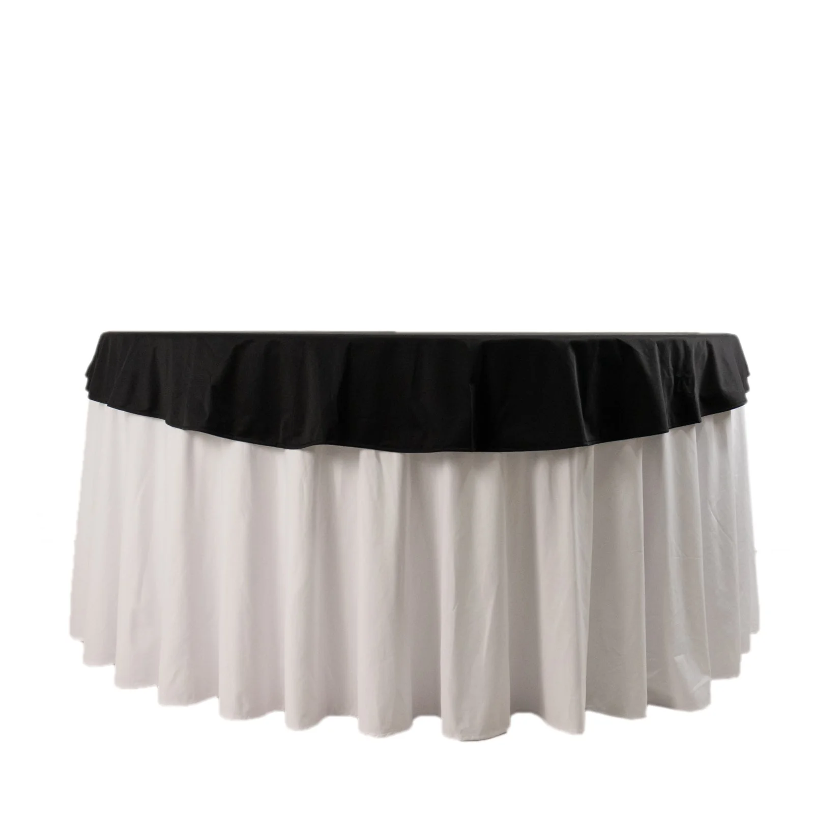 Scuba Round Tablecloth 70" Black - Wrinkle Free & Stain Resistant Sophisticated Table Cover - Image 6