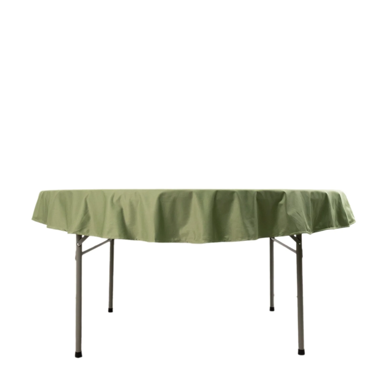 Scuba Round Tablecloth 70" Dusty Sage Green - Wrinkle Free Table Cover - Image 7