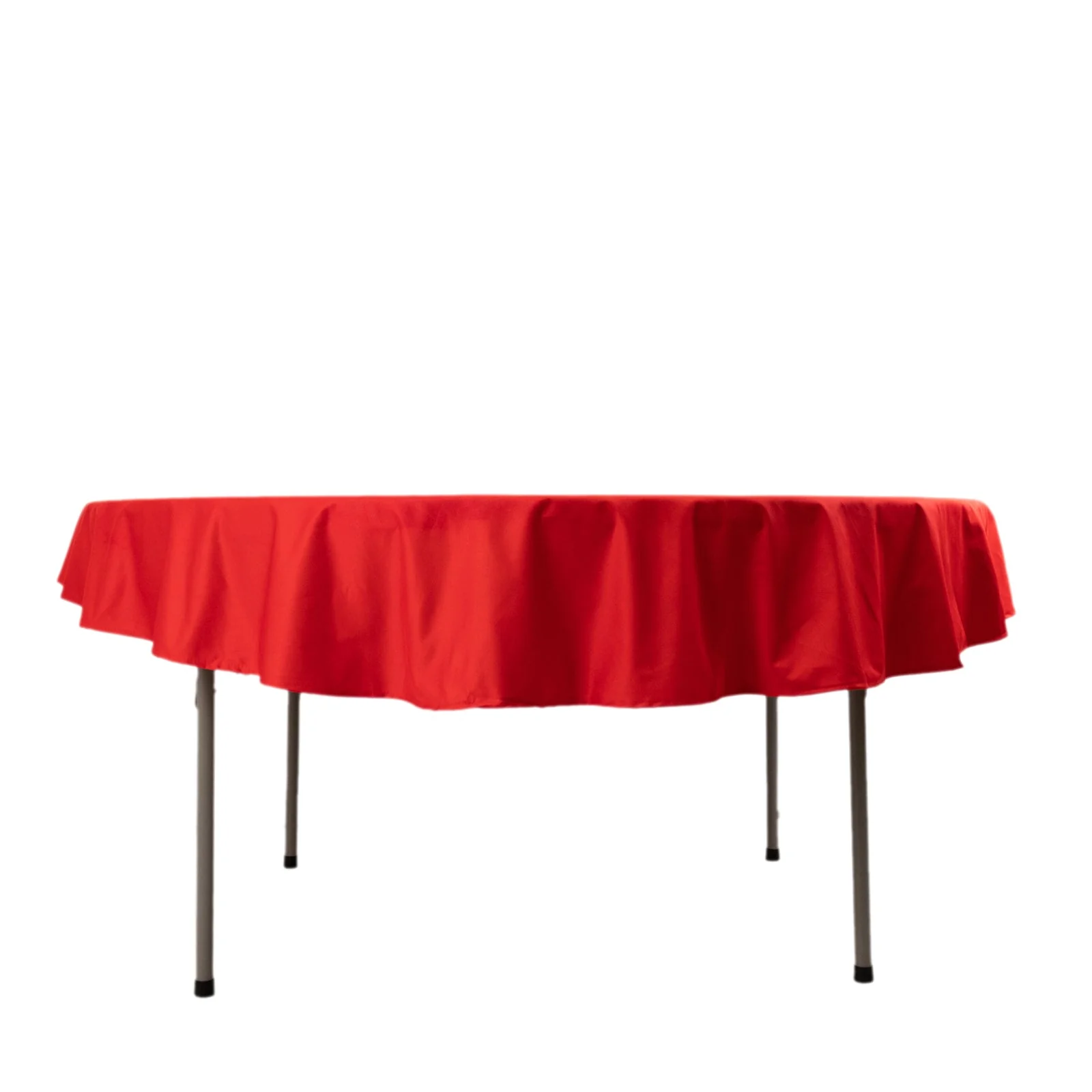 Scuba Round Tablecloth 70" Red - Wrinkle Free Table Cover - Image 8