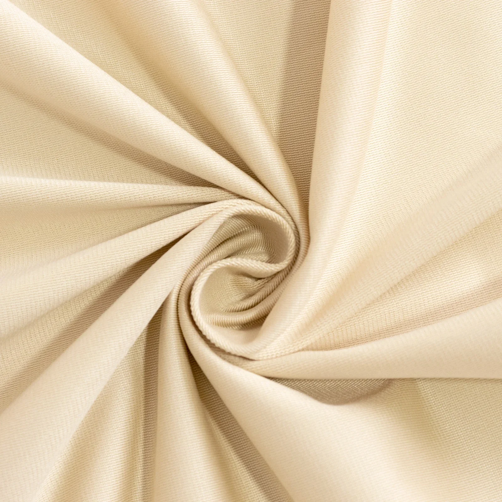 Scuba Round Tablecloth 90" Beige - Wrinkle Free Table Cover - Image 9