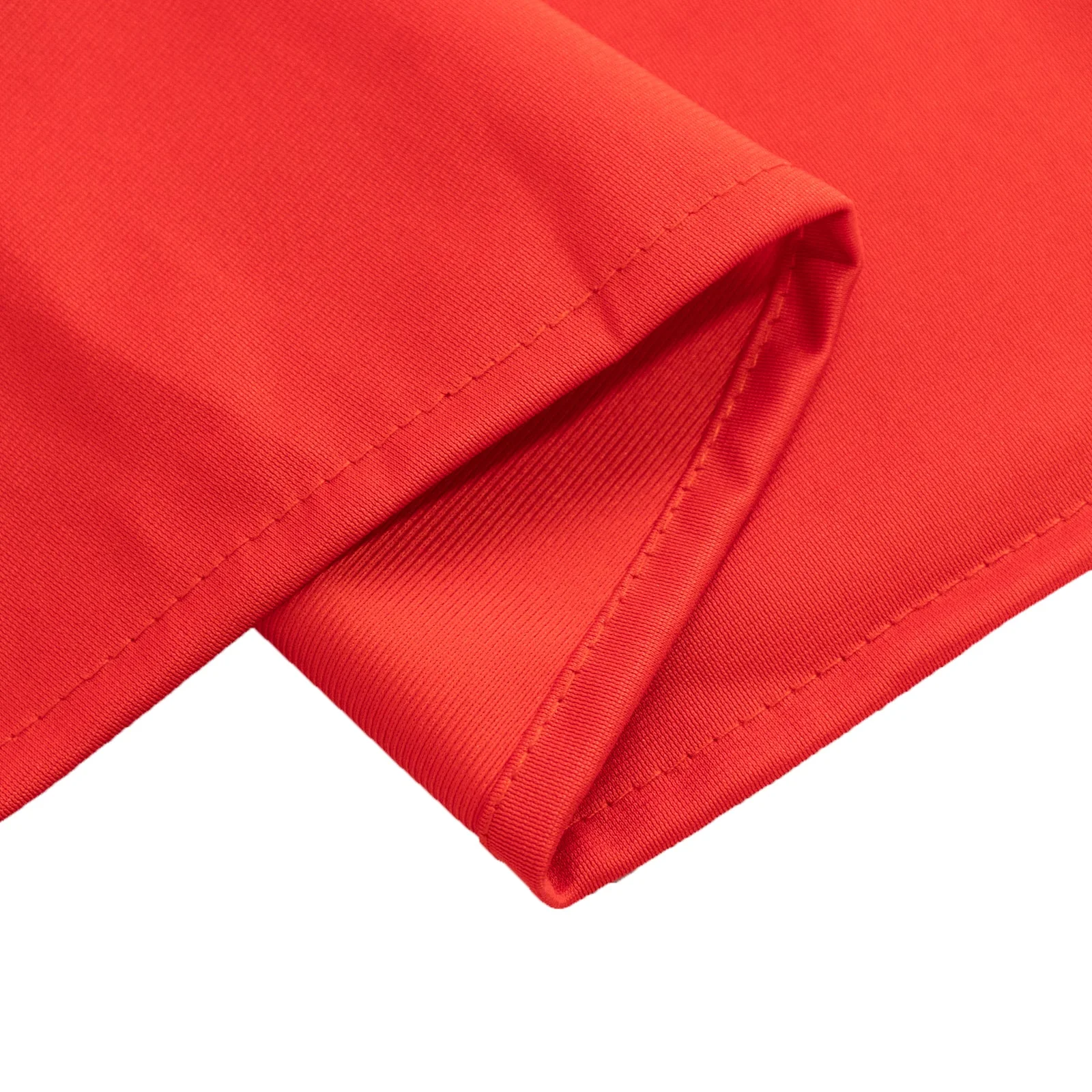 Scuba Round Tablecloth 90" Red - Wrinkle Free Table Cover - Image 8