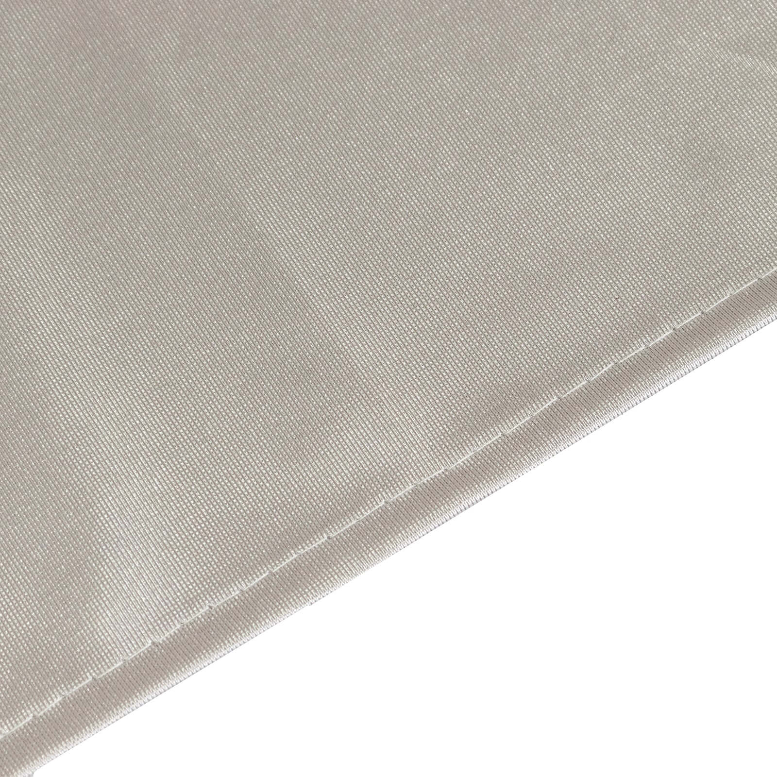 Scuba Square Table Overlay 70"x70" Shimmer Silver - Wrinkle Free & Smooth Table Topper - Image 2
