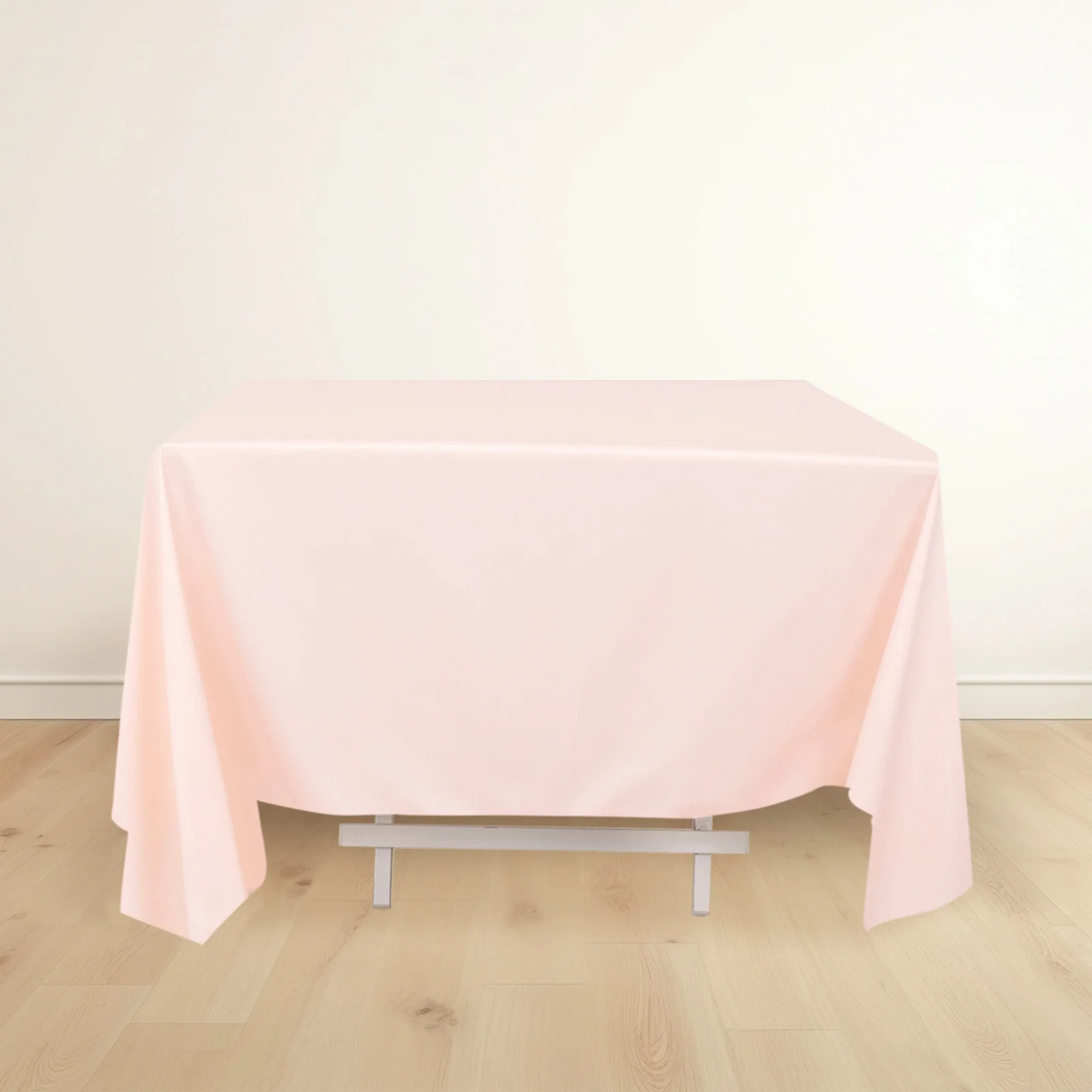 Scuba Square Tablecloth 70"x70" Blush - Wrinkle Free Table Cover