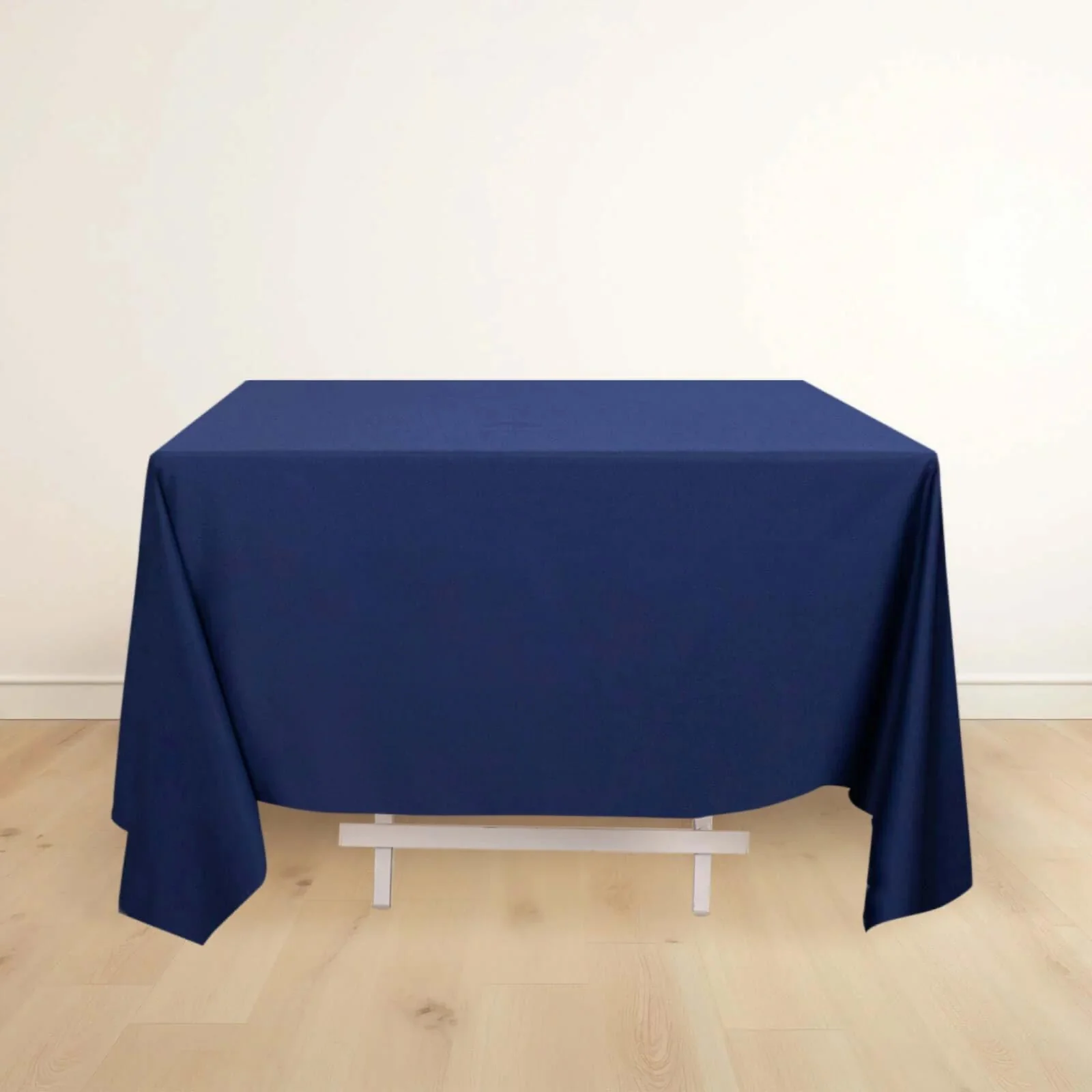 Scuba Square Tablecloth 70"x70" Navy Blue - Wrinkle Free Table Cover