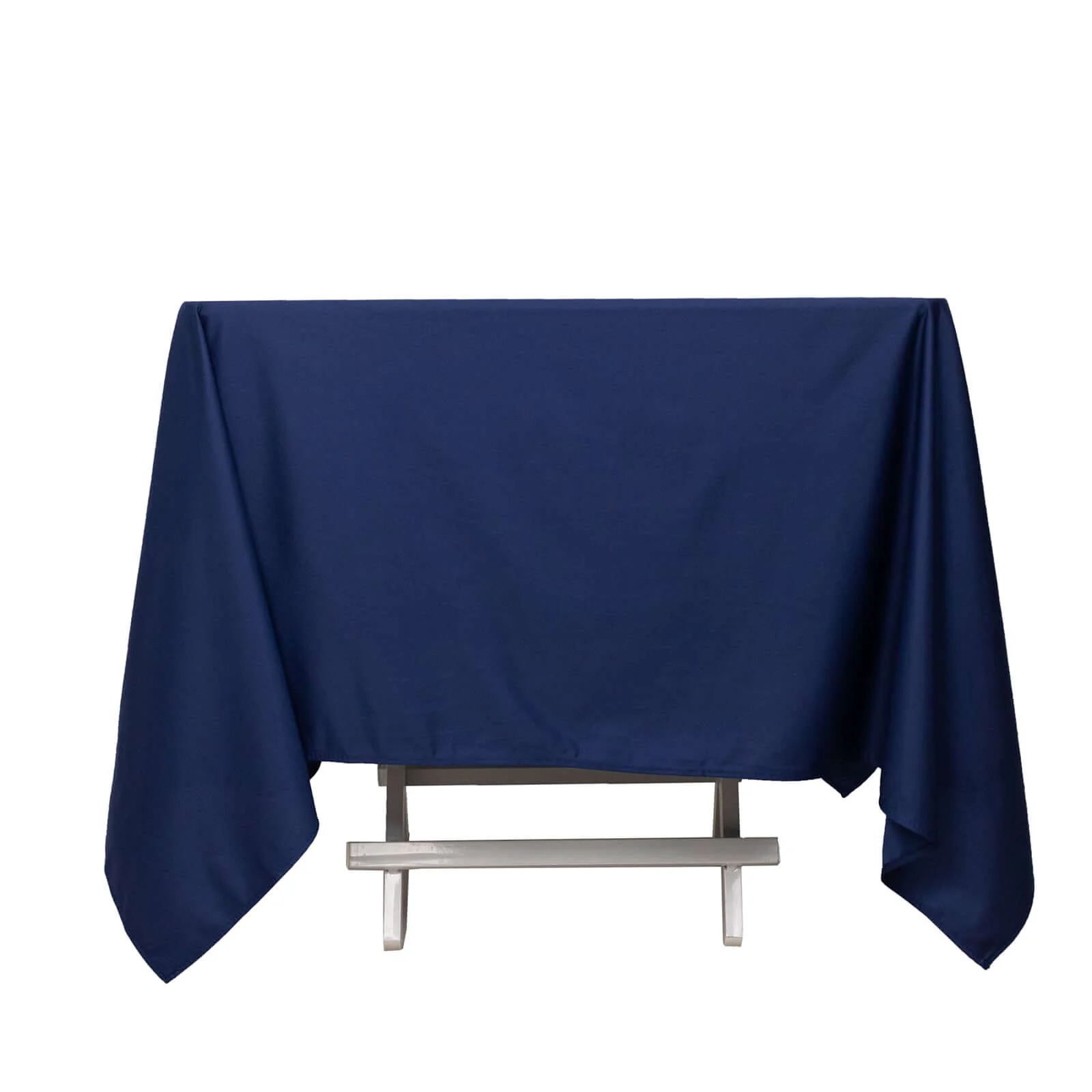 Scuba Square Tablecloth 70"x70" Navy Blue - Wrinkle Free Table Cover - Image 6