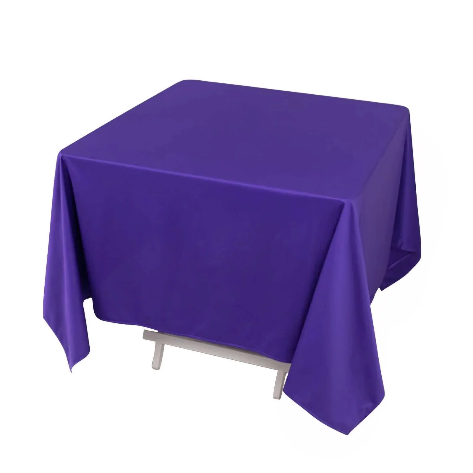 Scuba Square Tablecloth 70"x70" Purple - Wrinkle Free Table Cover - Image 3