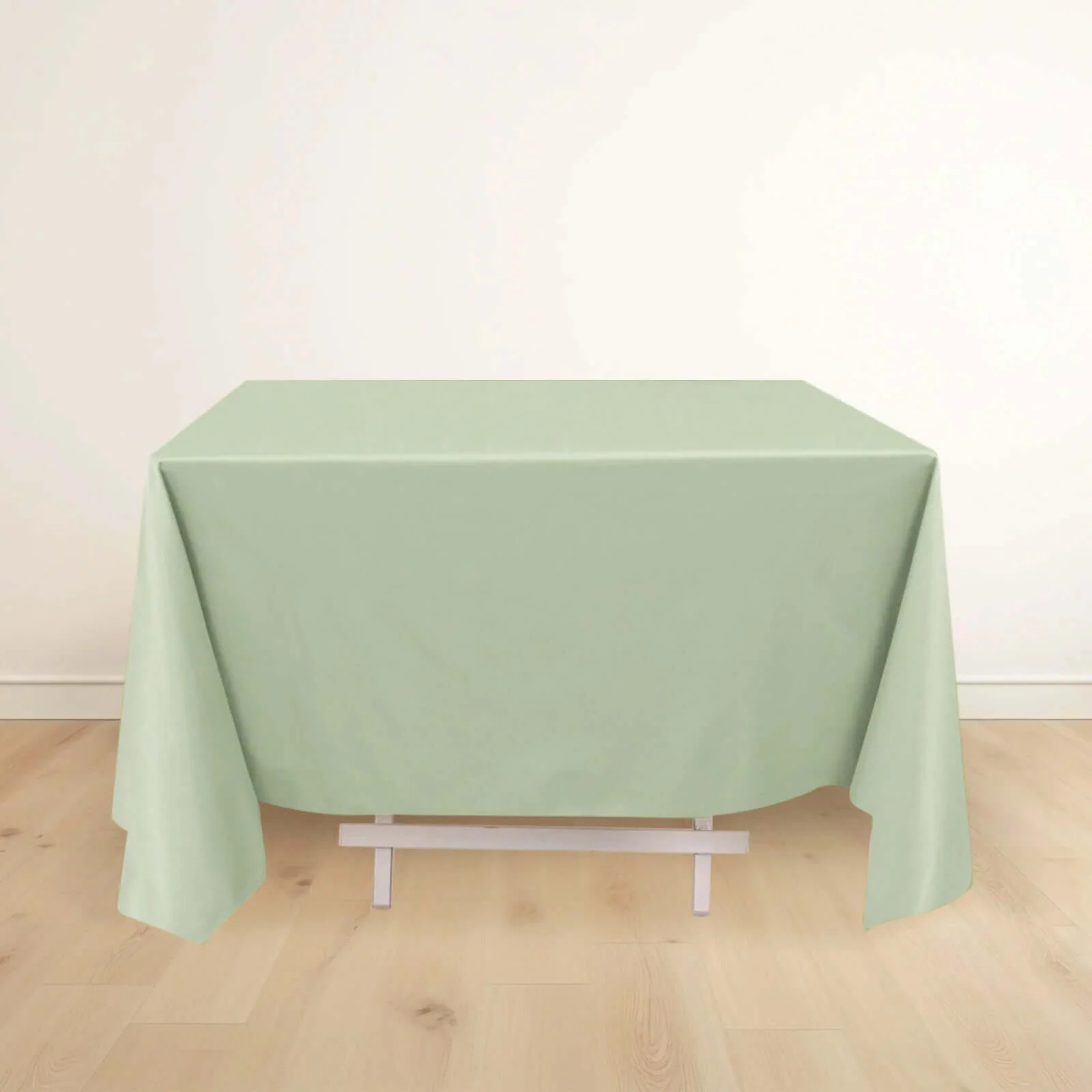 Scuba Square Tablecloth 70"x70" Sage Green - Wrinkle Free Table Cover