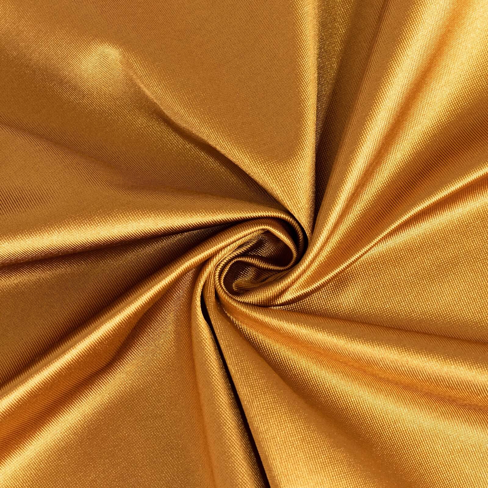 Scuba Square Tablecloth 70"x70" Shimmer Gold - Wrinkle Free & Stain Resistant Table Cover - Image 8