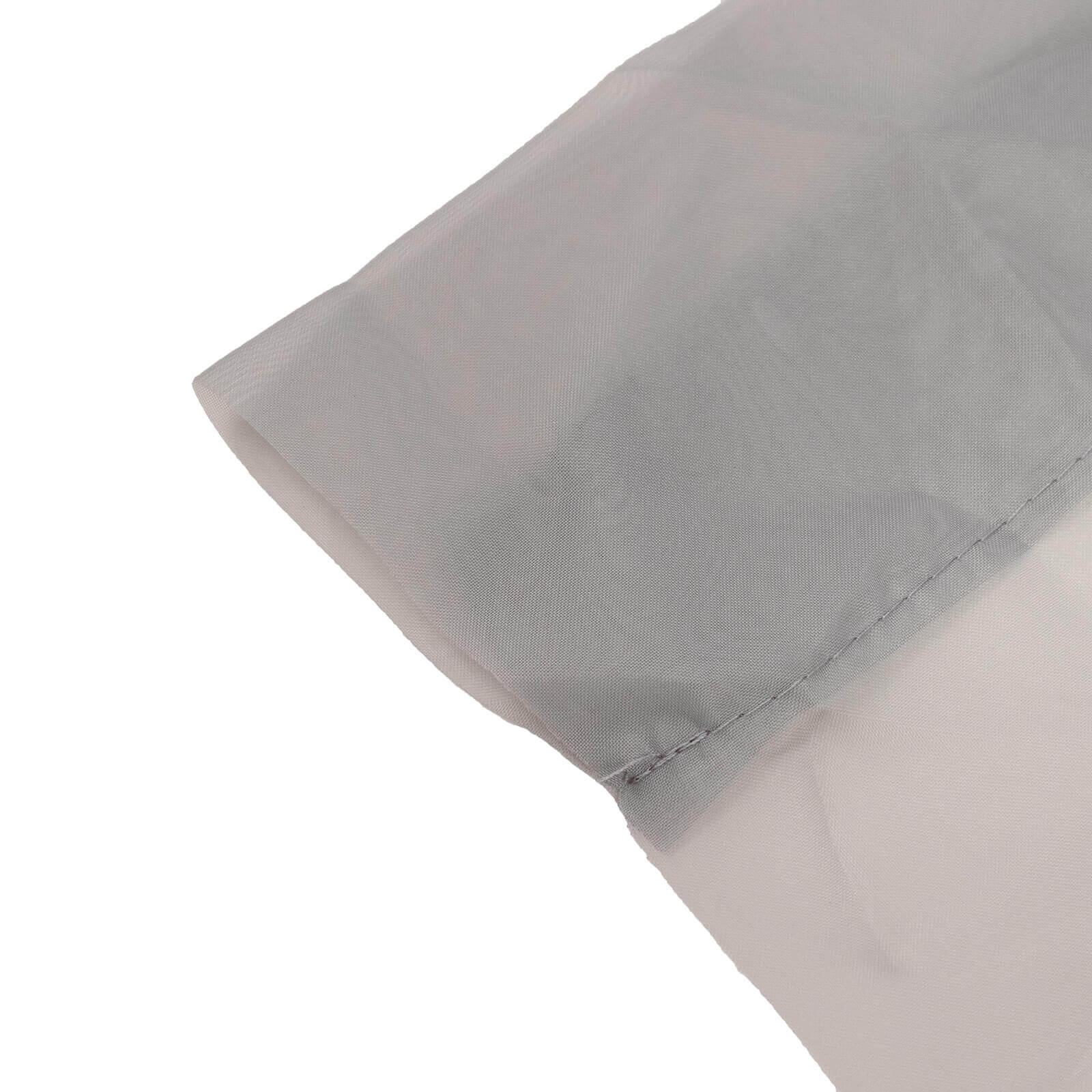Silver Chiffon Ceiling Drapery, Durable Flame Resistant Long Curtain Backdrop Panel With Rod Pocket 5ftx32ft - Image 6
