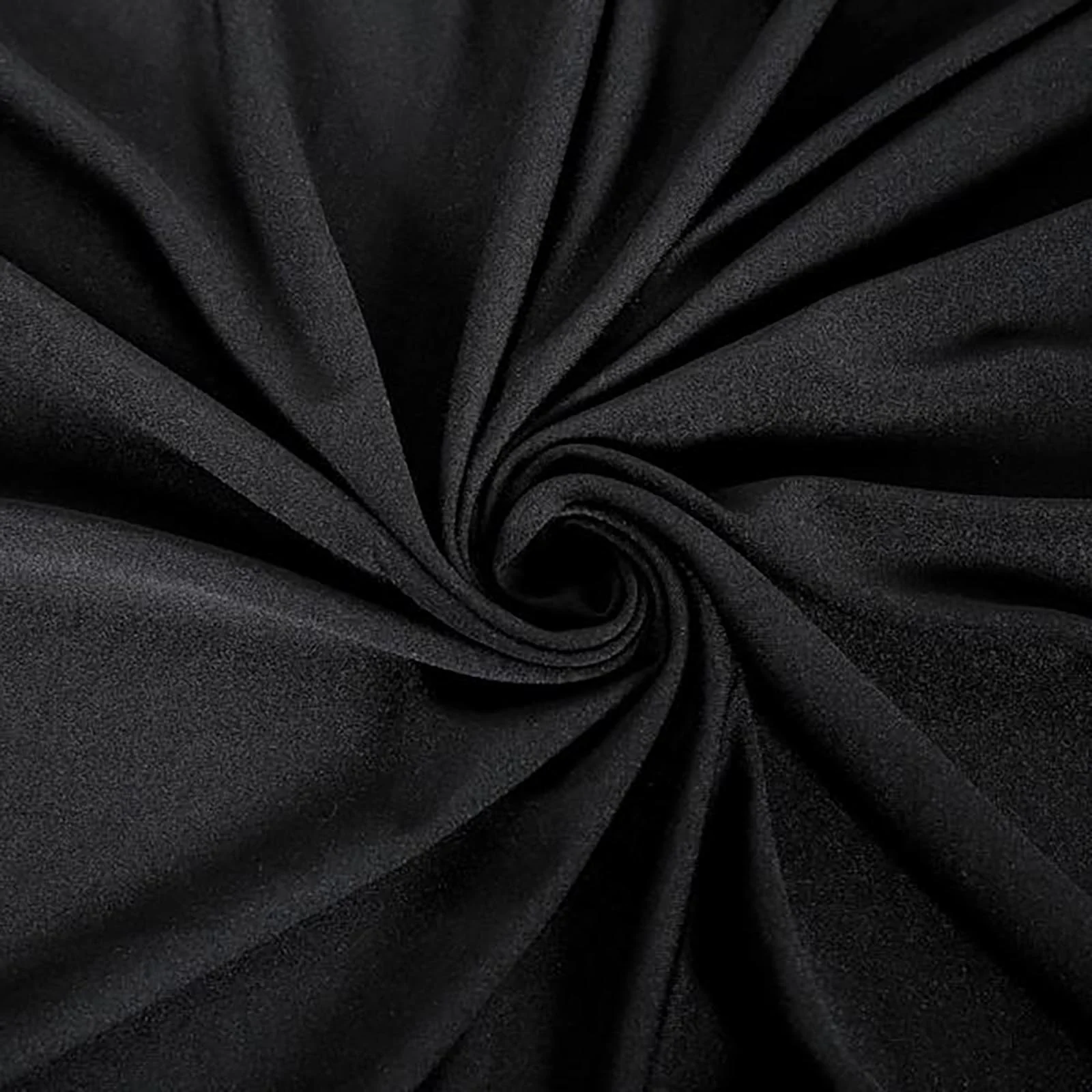 Premium Spandex Stretch Fitted Folding Chair Cover 220GSM Black with Foot Pockets - Durable Slipcover for Events - Image 7