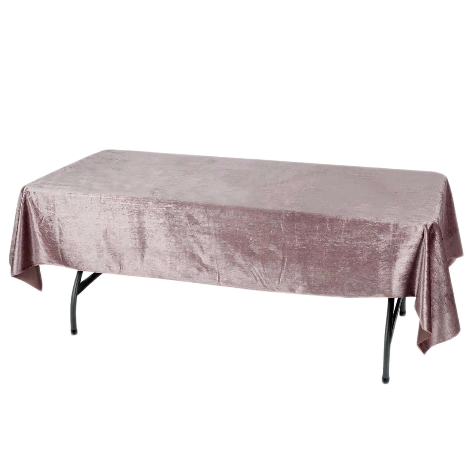 Premium Velvet Rectangle Tablecloth 60"x102" Mauve -Soft Textured Feel Reusable Table Cover - Image 5