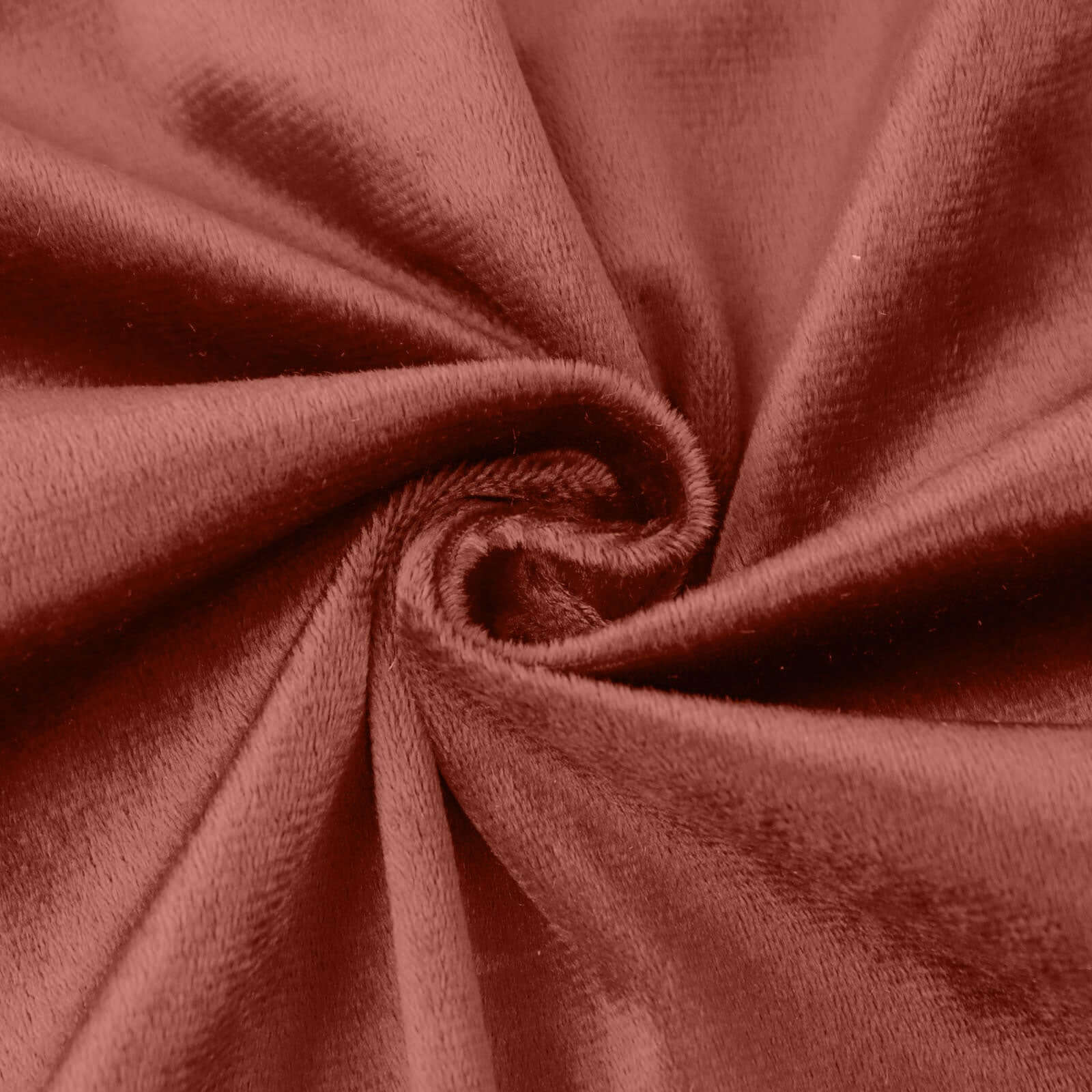 Premium Velvet Round Tablecloth 120" Terracotta (Rust) - Seamless Soft & Reusable Table Cover - Image 8