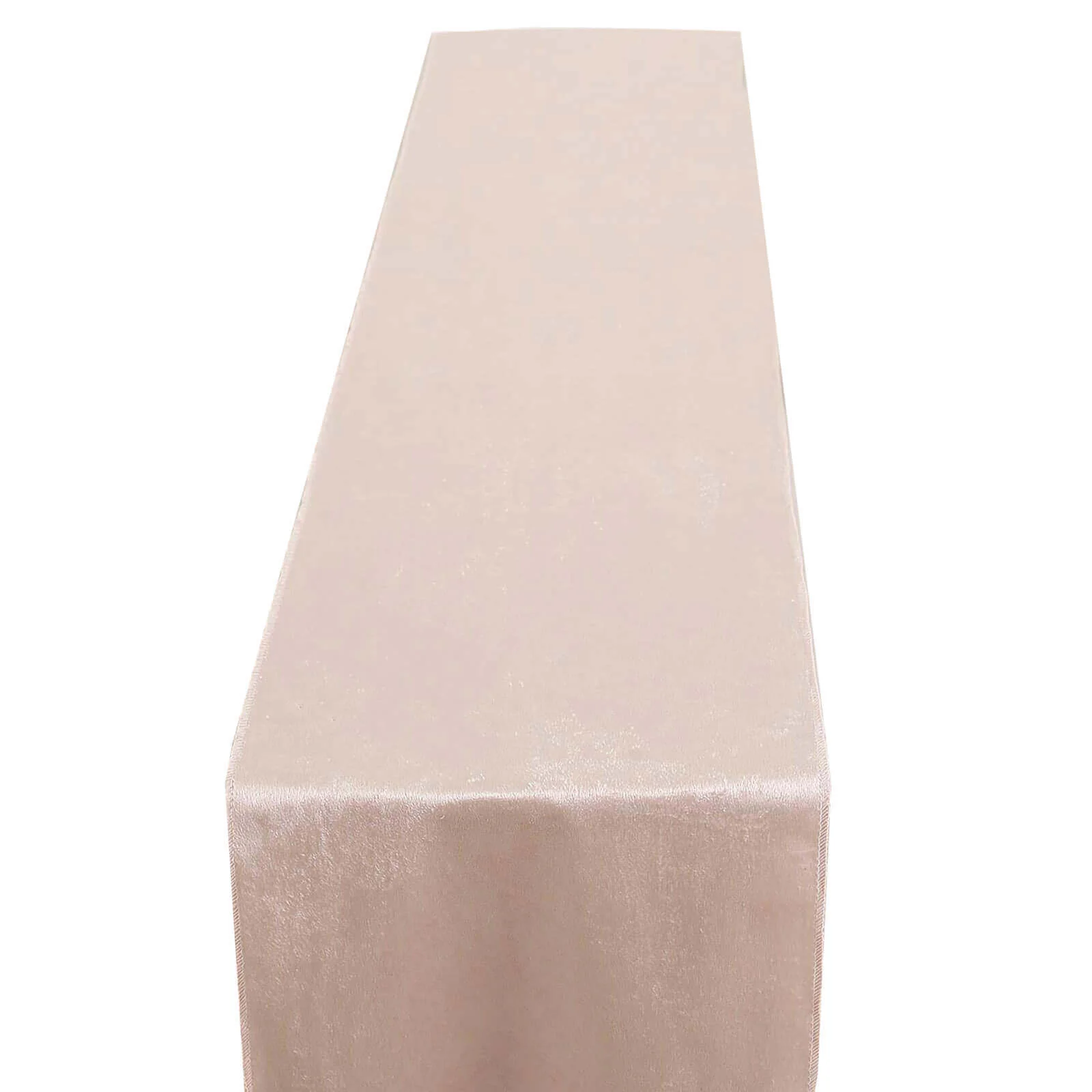 Premium Velvet Table Runner 12"x108" Blush - Sheen Finish Reusable Linen - Image 6