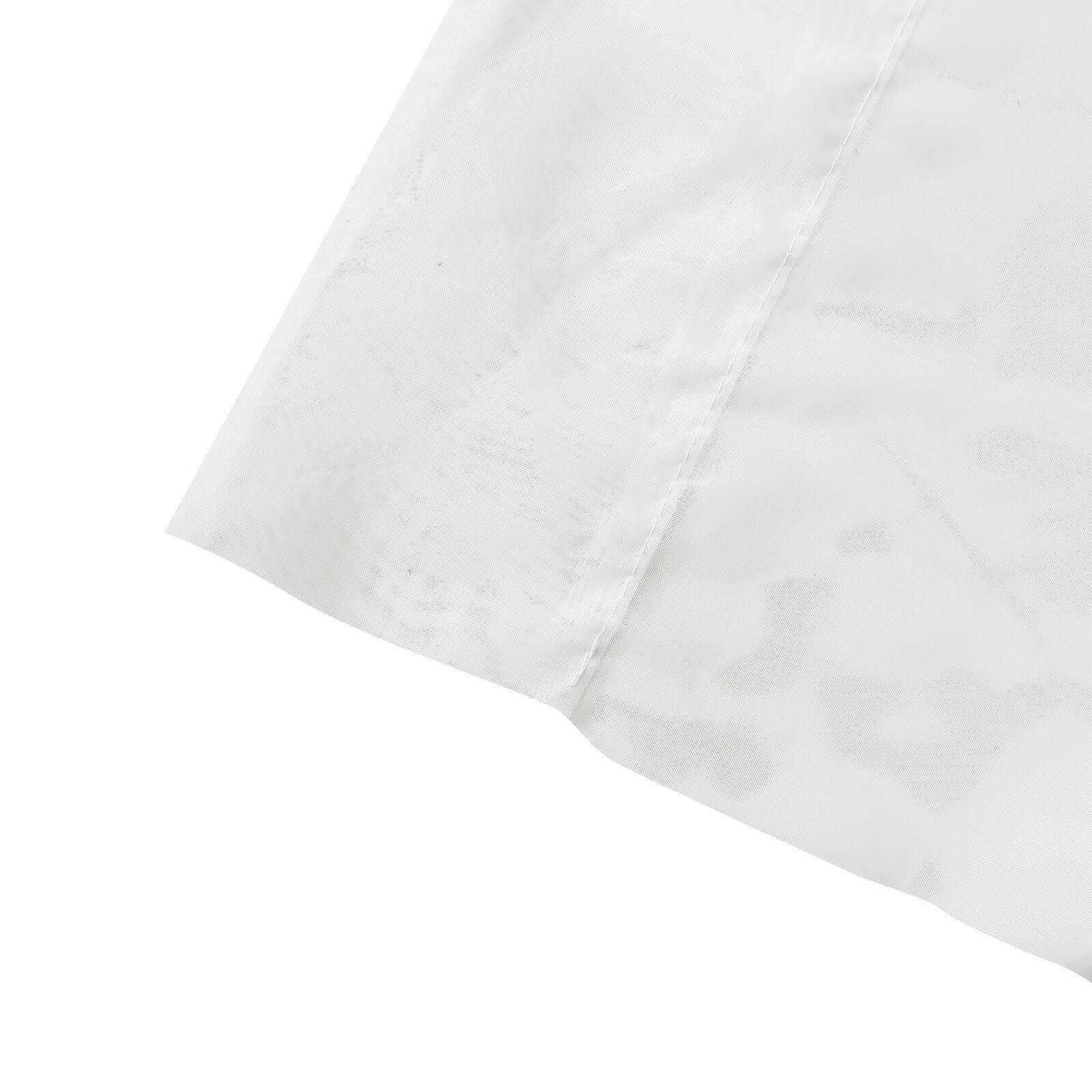 White Chiffon Drape Curtain, Durable Flame Resistant Backdrop Panel Ceiling Decoration With Rod Pocket 5ftx14ft - Image 7