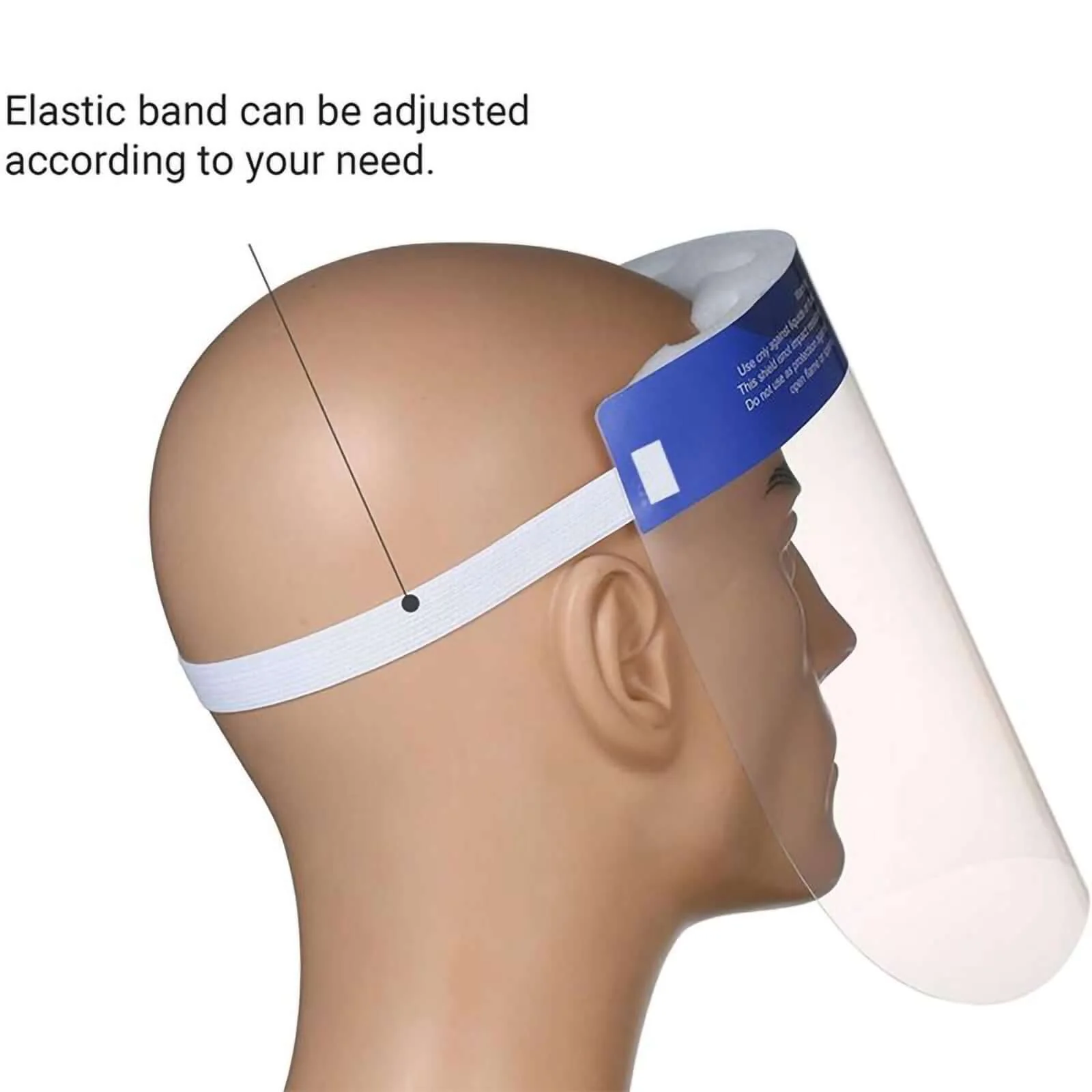 Protective Face Shield Mask, Sneeze Guard with Elastic Band and Comfort Sponge - Protects from Sneezing, Coughing, Splashes, Droplets - Image 10