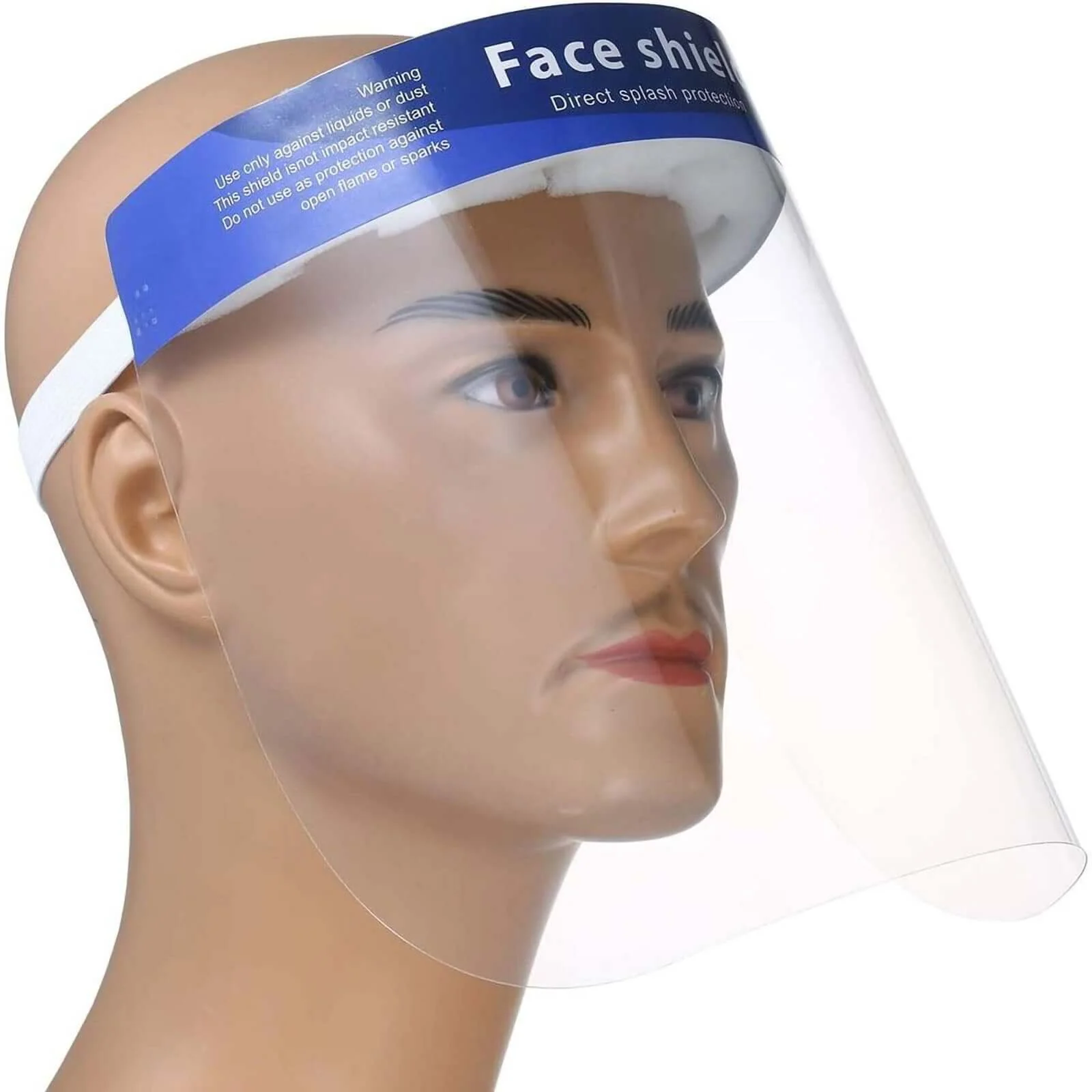 Protective Face Shield Mask, Sneeze Guard with Elastic Band and Comfort Sponge - Protects from Sneezing, Coughing, Splashes, Droplets - Image 2