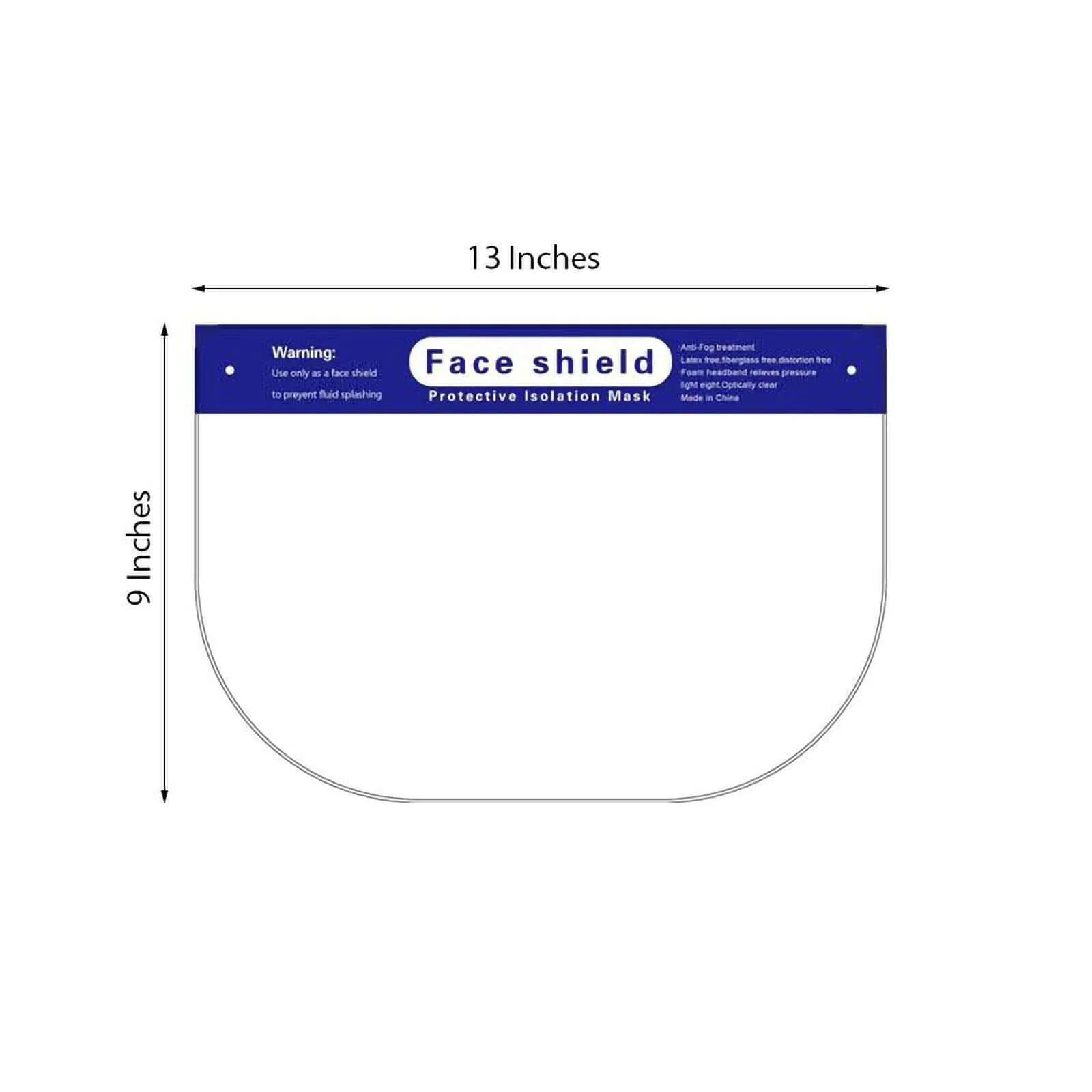 Protective Face Shield Mask, Sneeze Guard with Elastic Band and Comfort Sponge - Protects from Sneezing, Coughing, Splashes, Droplets - Image 3
