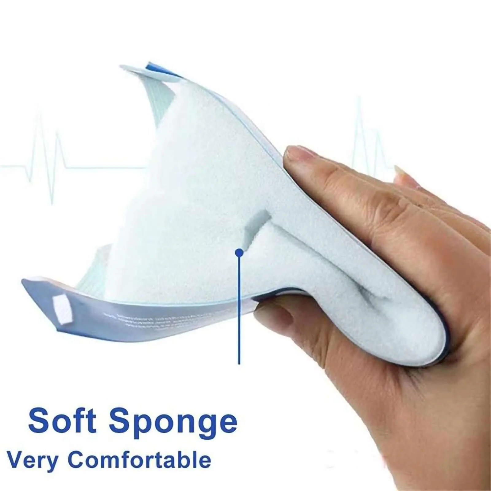 Protective Face Shield Mask, Sneeze Guard with Elastic Band and Comfort Sponge - Protects from Sneezing, Coughing, Splashes, Droplets - Image 6