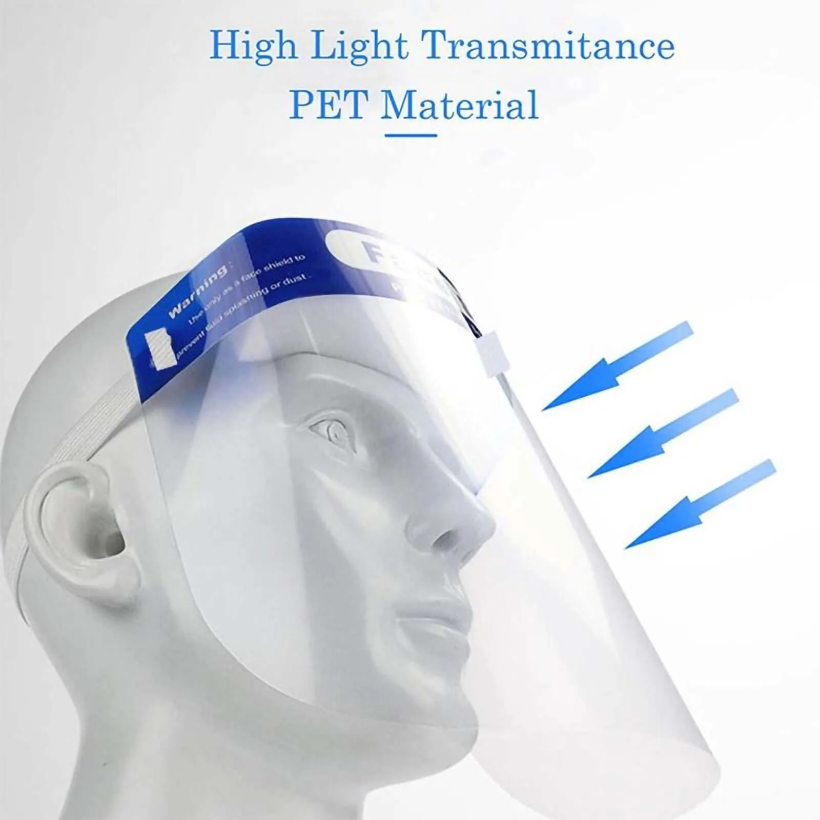 Protective Face Shield Mask, Sneeze Guard with Elastic Band and Comfort Sponge - Protects from Sneezing, Coughing, Splashes, Droplets - Image 7