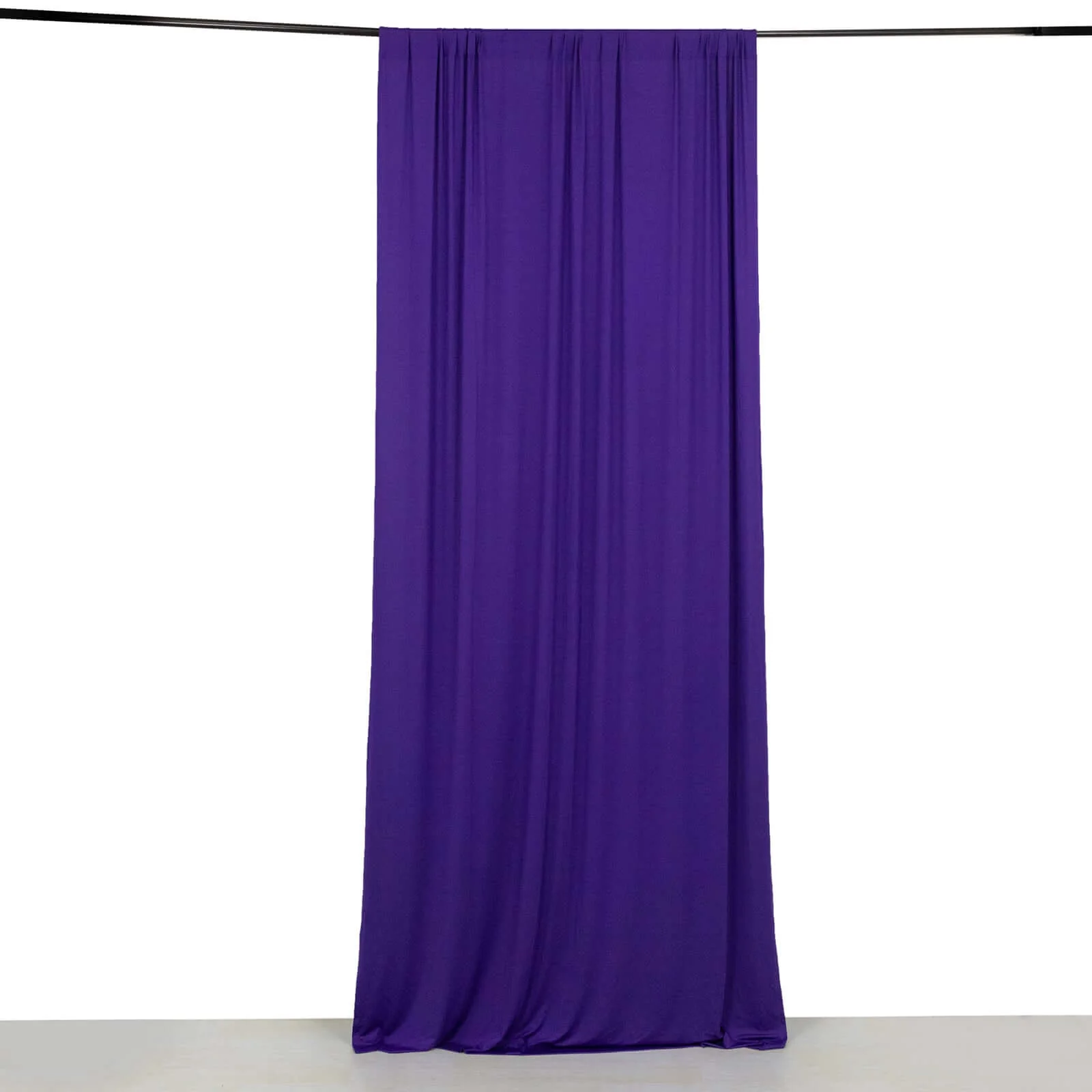 Purple 4-Way Stretch Spandex Backdrop Drape Curtain, Wrinkle Free Event Divider Panel with Rod Pockets - 5ftx10ft - Image 7