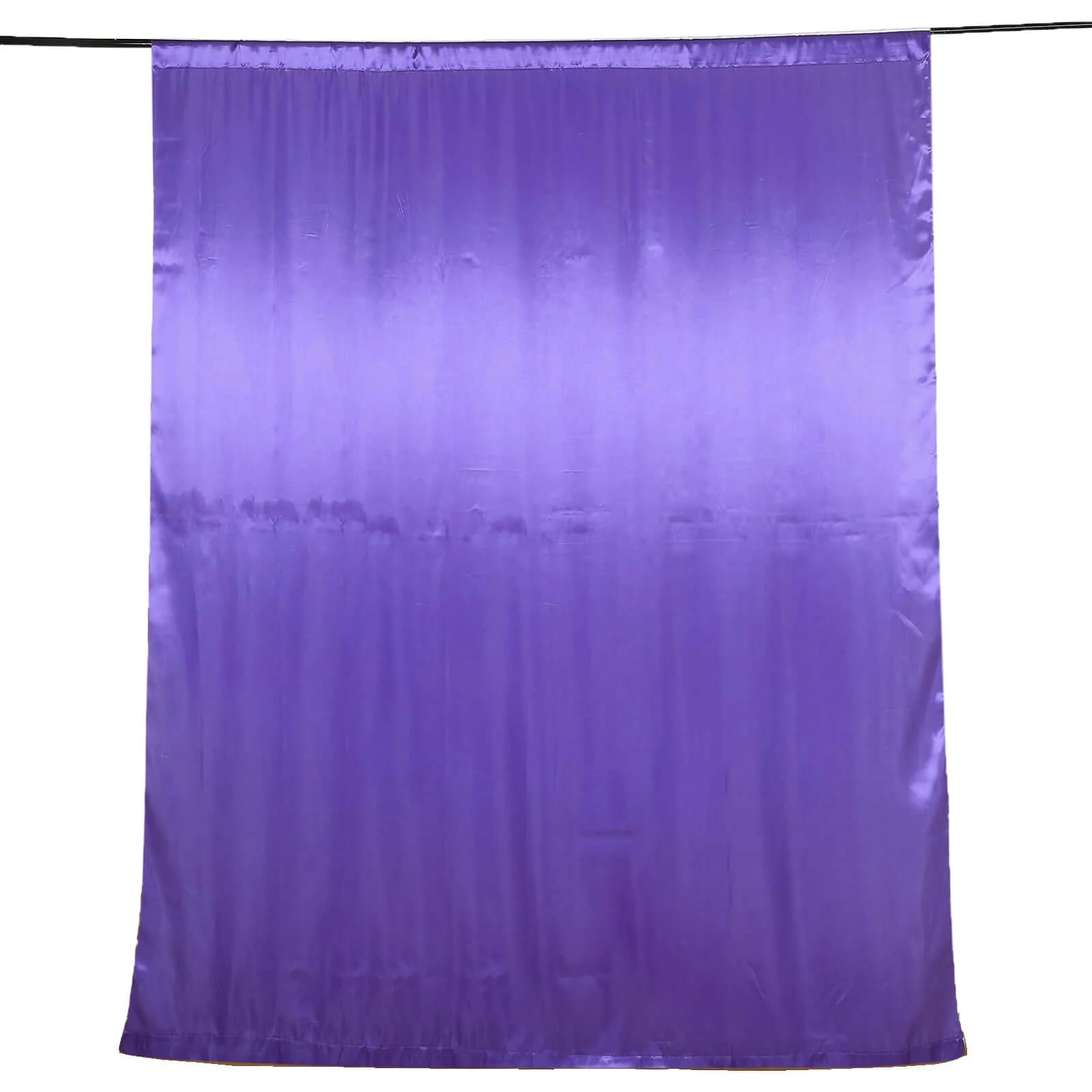 Purple Satin Backdrop Drape Curtain, Photo Booth Event Divider Panel - 8ftx10ft - Image 7