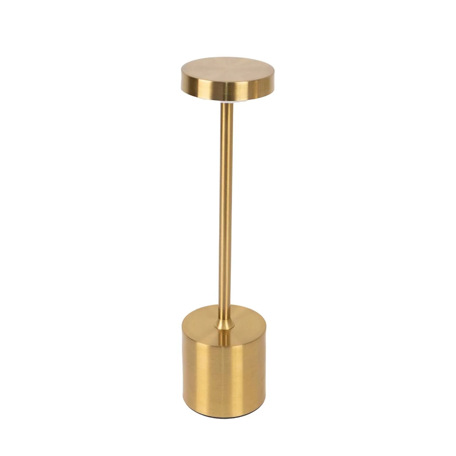 Rechargeable Cordless Table Lamp 13" Gold Metal Design Dimmable - LED Desk Night Light with Touch Control - Image 6