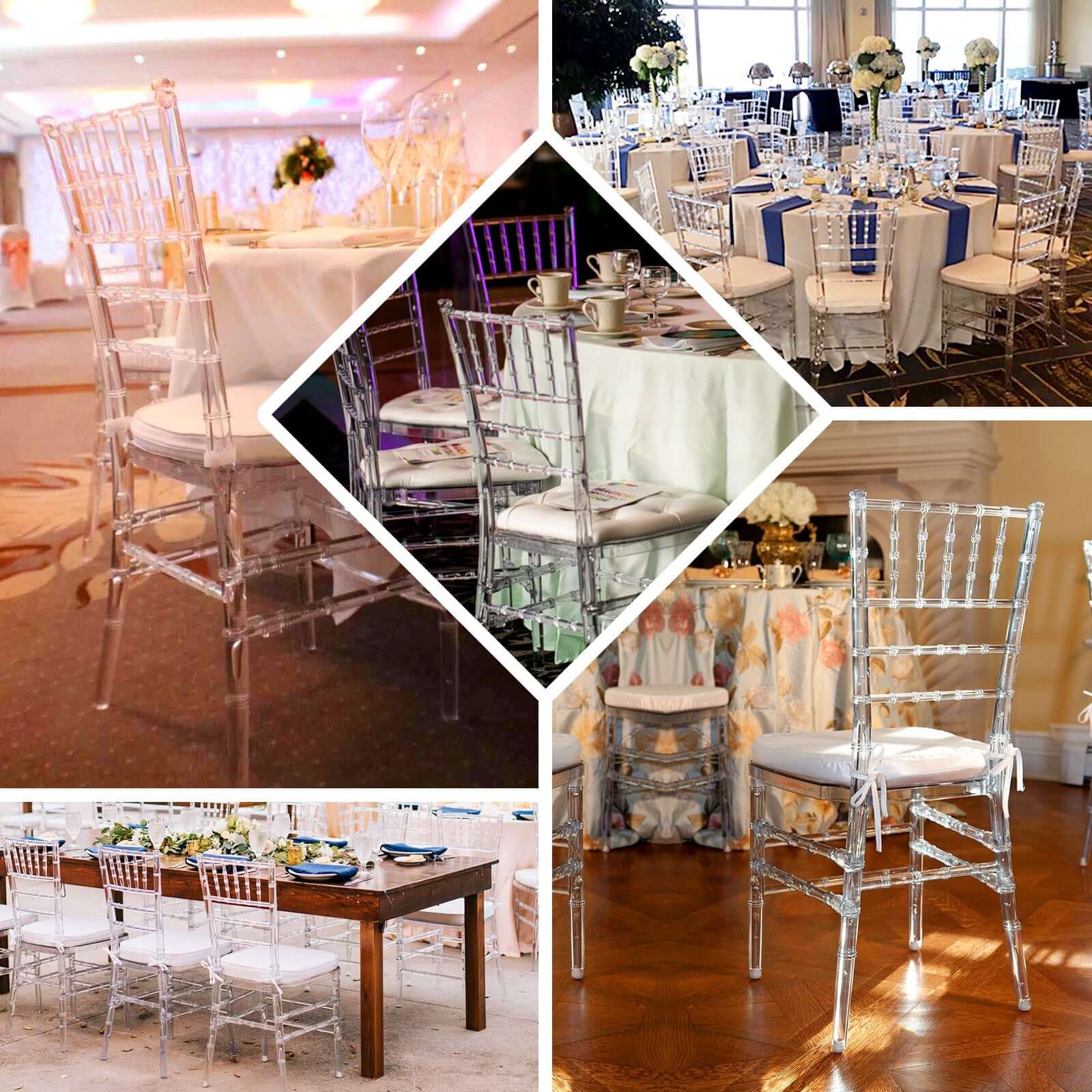 Resin Transparent Chiavari Chair Clear - Armless Stackable Design for Sophisticated Events - Image 5