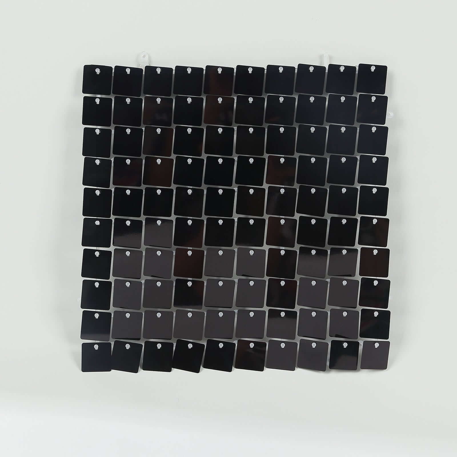 Ritzy Black Square Sequin Shimmer Wall Photo Backdrop Panels, Party Active Spangle Wall Art Décor 24 Panels - 24sq.ft - Image 6