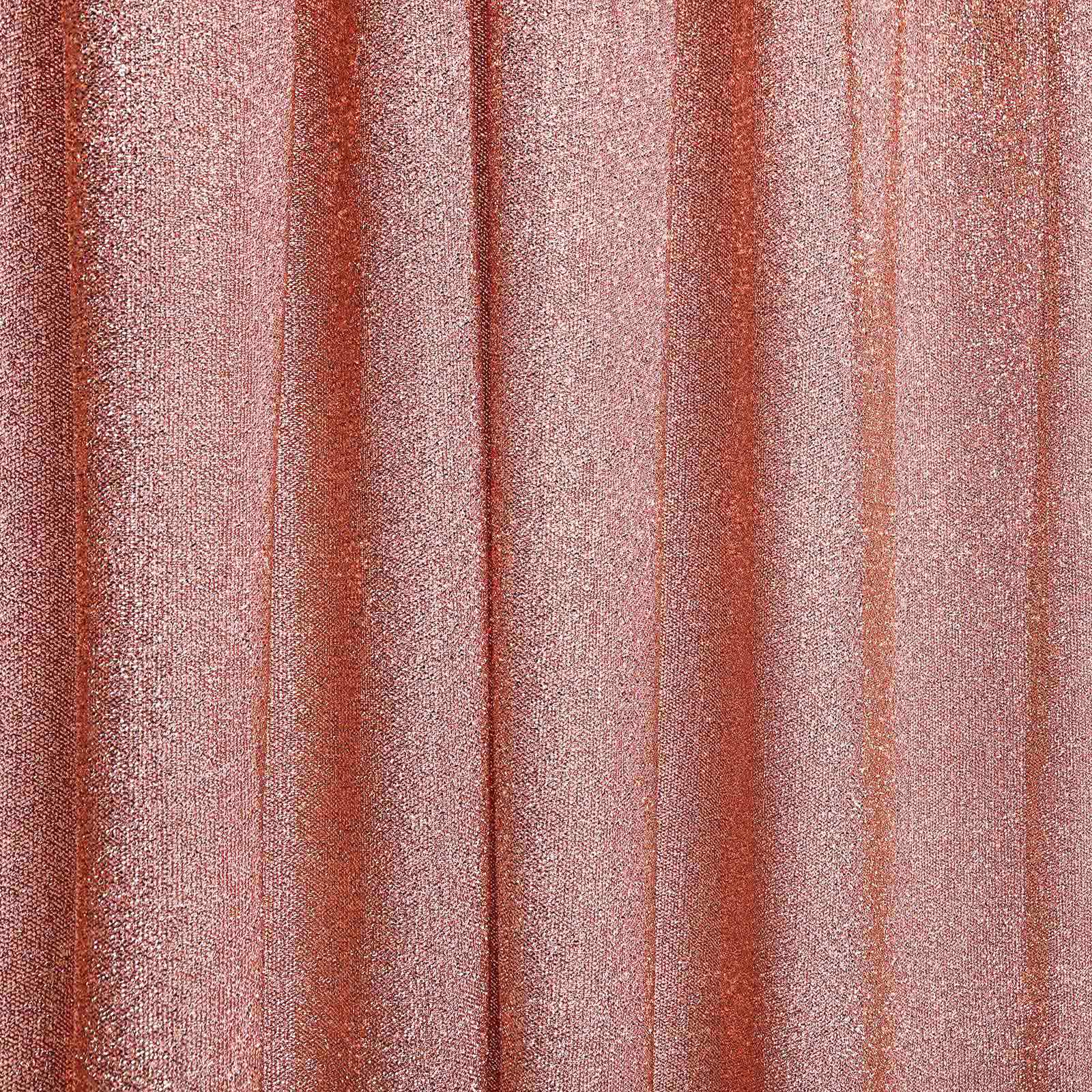 Rose Gold Metallic Shimmer Tinsel Backdrop Drape Curtain, Event Background Divider Panel - 20ftx10ft - Image 8