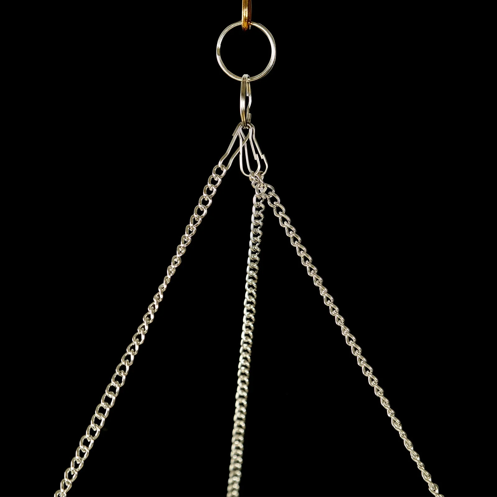 Hanging Beaded Crystal Column Chandelier, 9ft Tall Beads Curtain Round with Silver Metal Hoop and Hanging Chain - Image 7