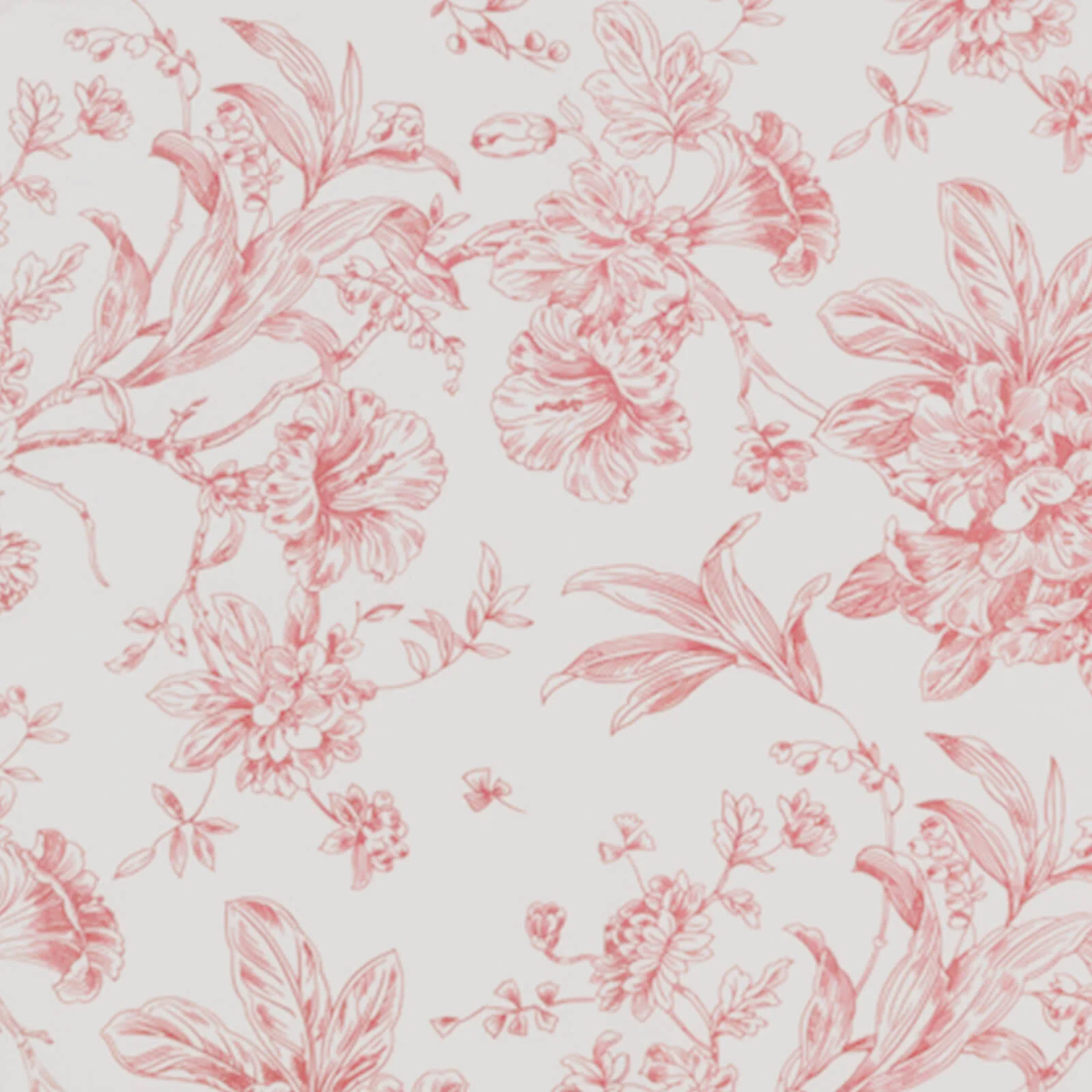 Polyester Round Tablecloth 120" White with Pink French Toile Pattern - Sophisticated Table Cover for Chic Weddings & Events - Image 9
