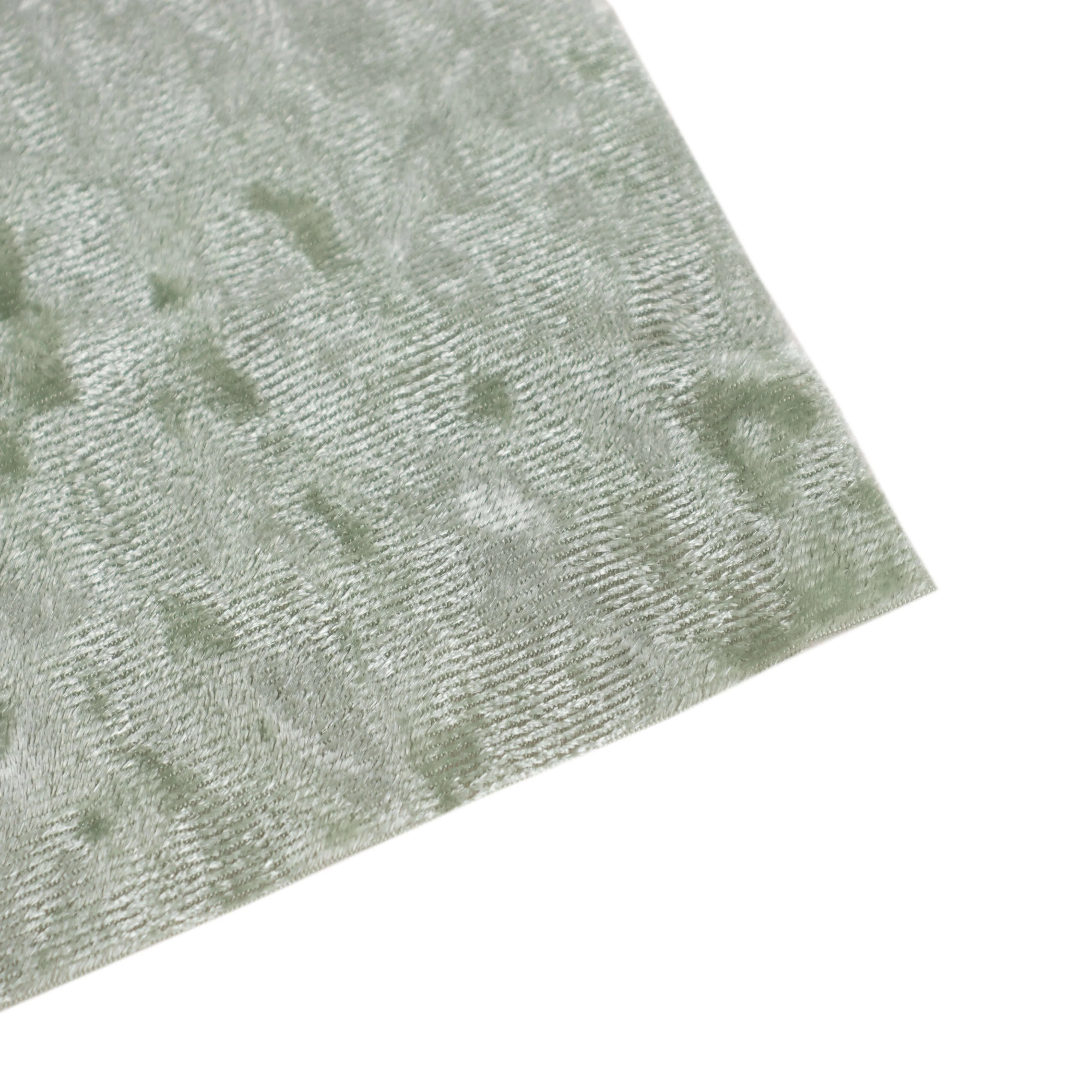 Sage Green Crushed Velvet Fabric Bolt, DIY Craft Fabric Roll - 65"x5 Yards - Image 2
