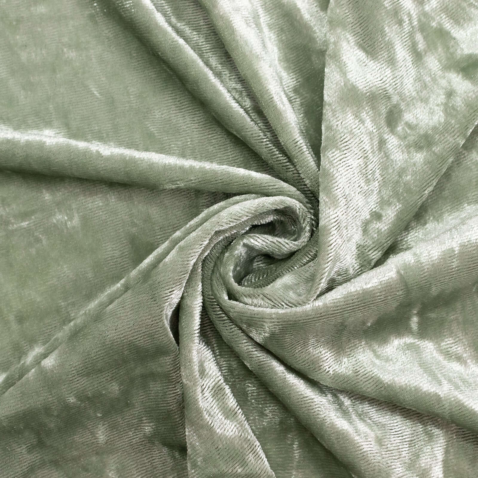 Crushed Velvet Backdrop Curtain – Sage Green 5ft x 12ft Event Drape with Rod Pocket, Privacy Panel for Photo Booths & Events - Image 8